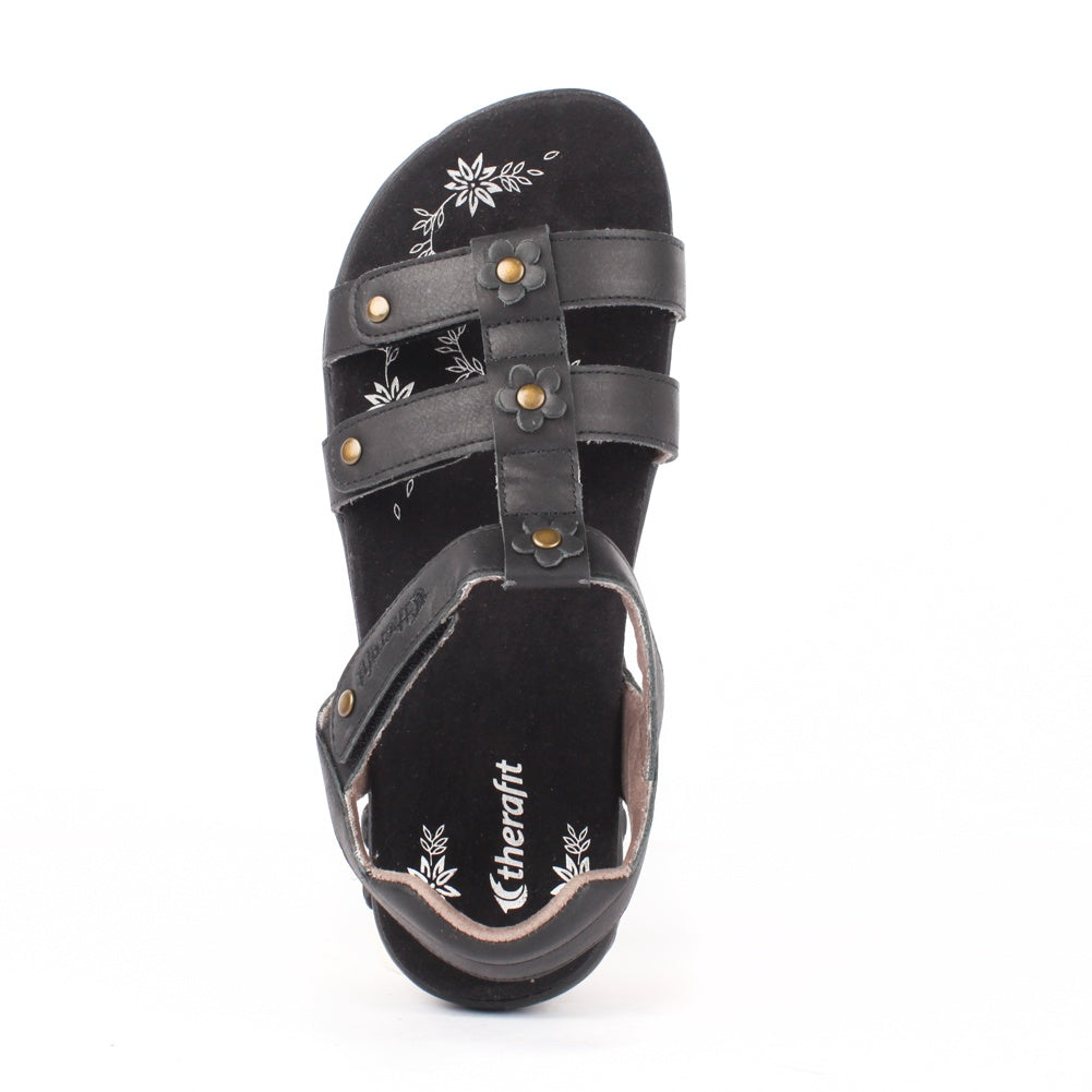 Claire Women's Adjustable Leather Gladiator Sandals - Stylish Summer Casual & Outdoor Walking Shoes for Women