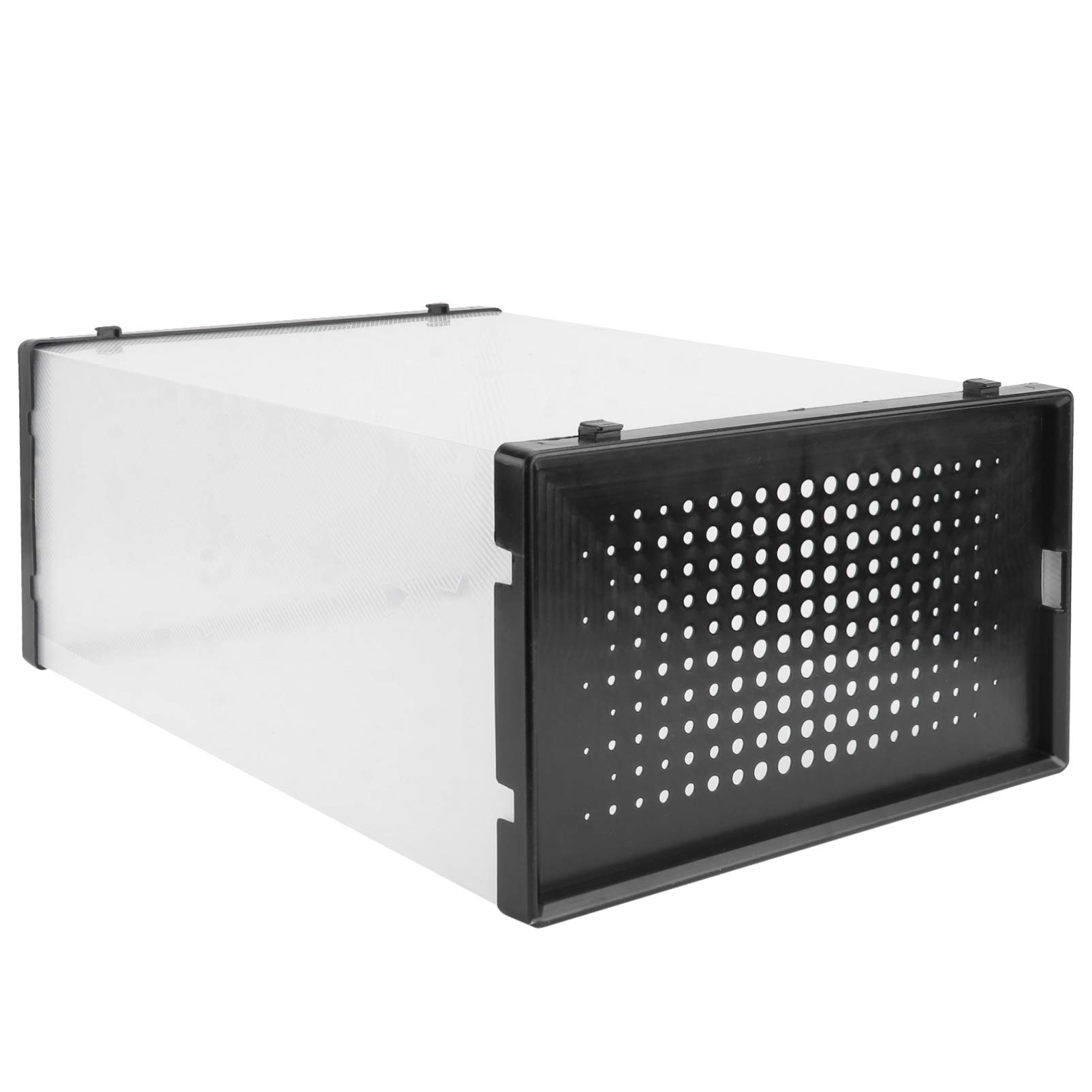 DOITOOL Clear Plastic Shoe Storage Boxes - Stackable Shoe Organizer Bins for Closet, Office, Home & Dorm - Transparent Shoe Containers for Sneakers, Heels & Boots Organization