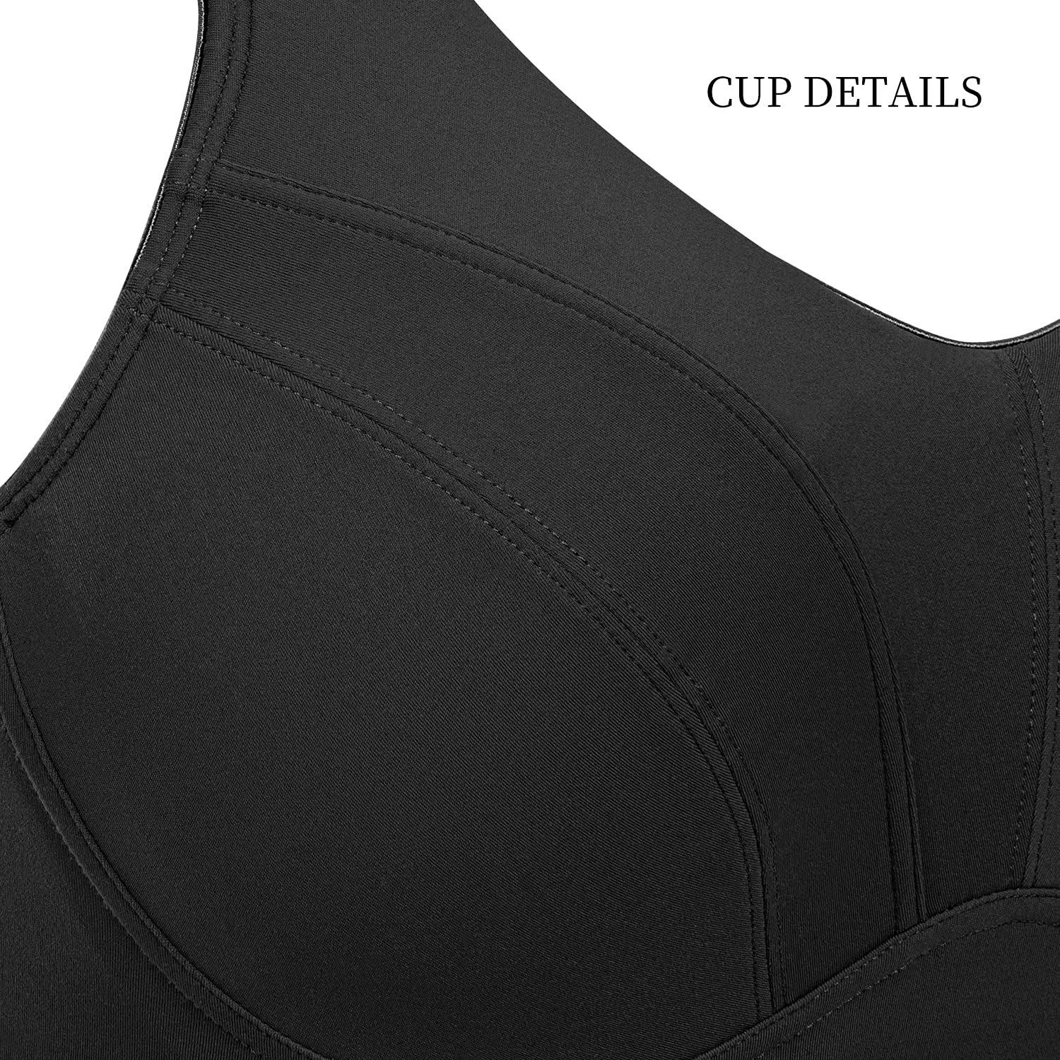 ZeroBound High Impact Sports Bras for Women - Full Coverage Support, Underwire, Padded & Adjustable Straps - Plus Size Workout Sports Bra for Running, Gym, Yoga & High Intensity Training