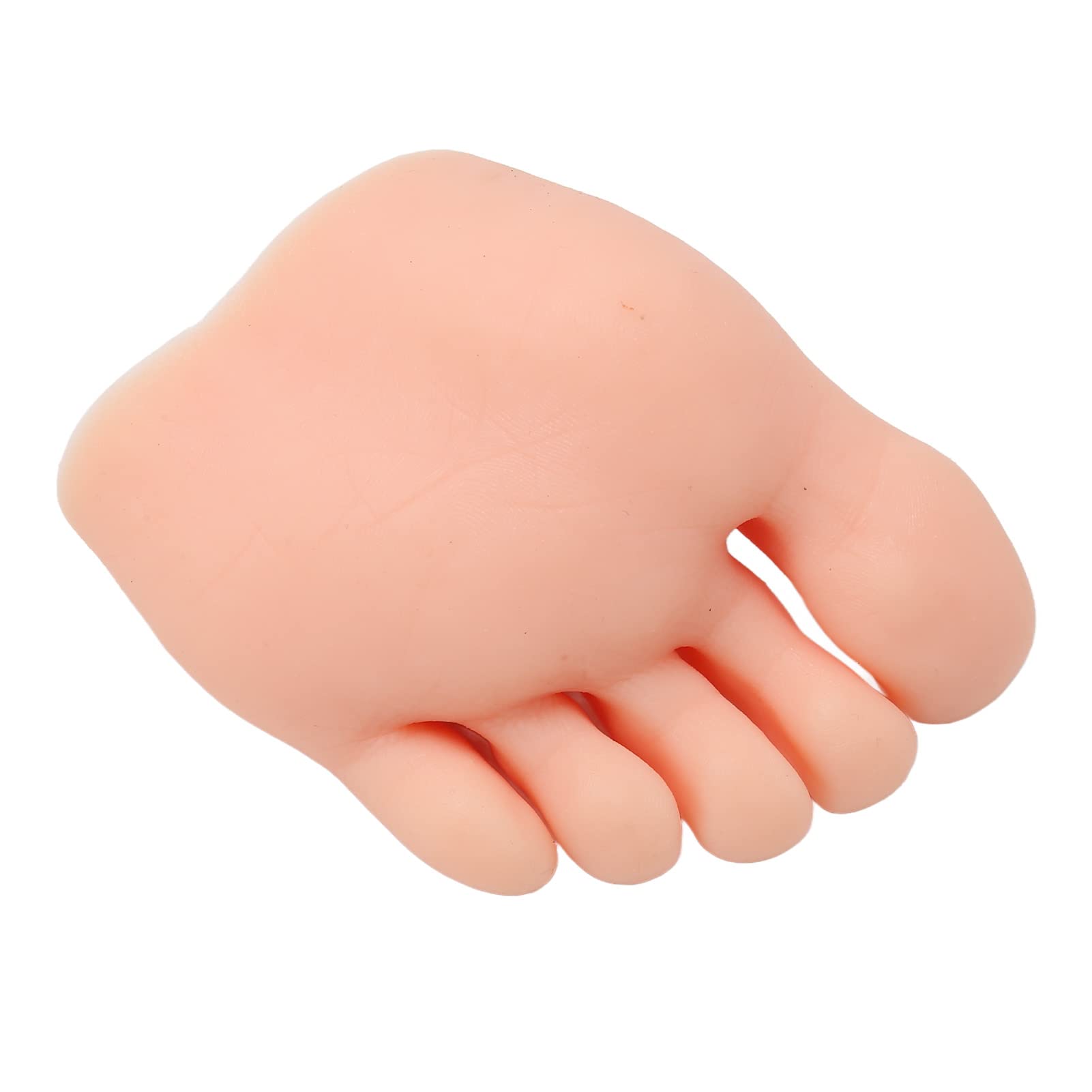 Professional Soft Silicone Prosthetic Foot Model for Nail Art Training - Flexible Practice Foot for Manicurists (Left Foot, Light Skin Tone) | Perfect for Salon Practice, Nail Tech School & Home Use