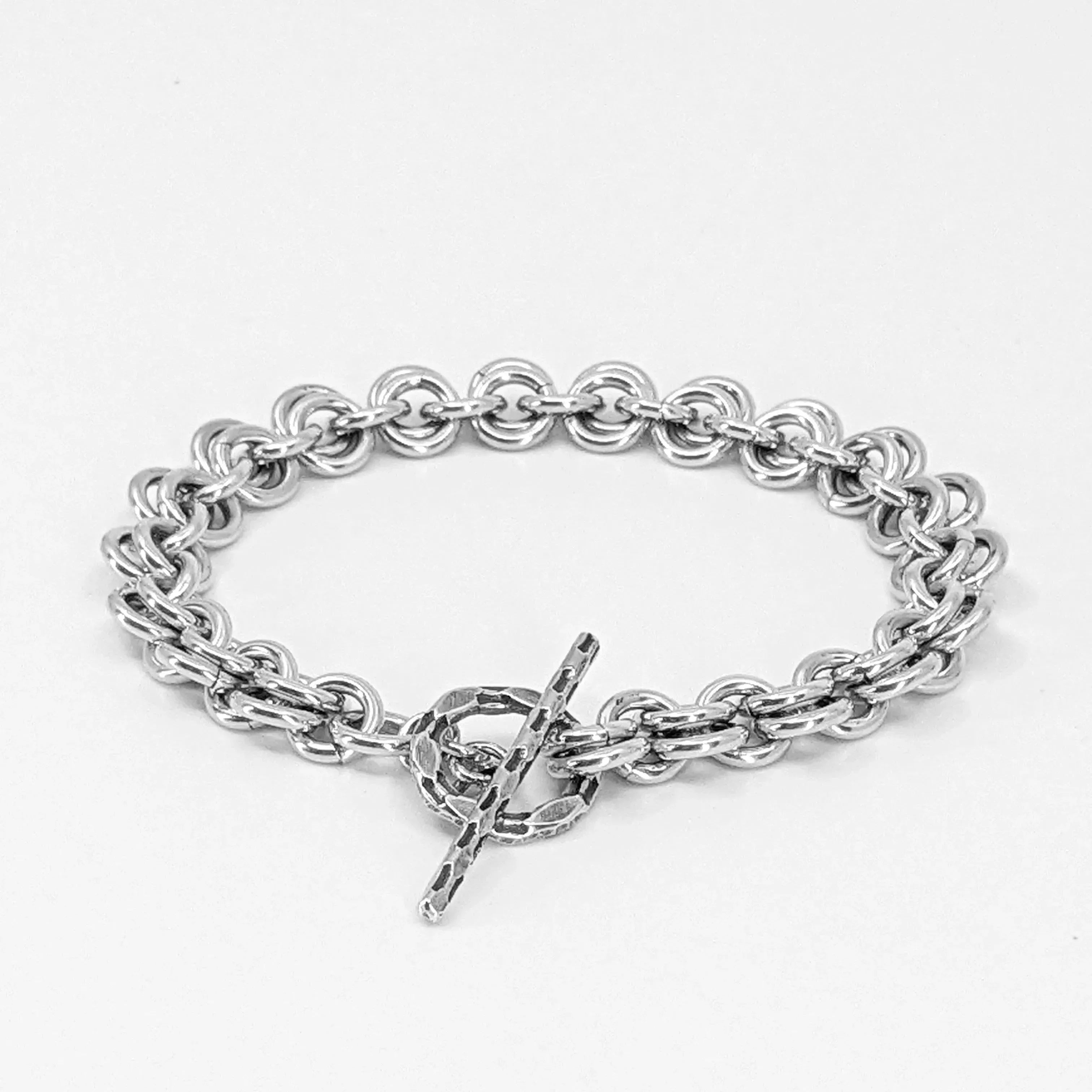 Sterling Silver Chain Mail Bracelet for Women - Elegant & Durable Handmade Jewelry - Perfect for Gifts, Parties & Everyday Wear