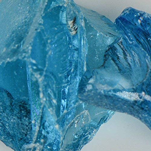 Premium Turquoise Landscape Glass Pebbles - 50 lbs Bulk for Garden Decor, Pathways & Aquariums | Large Decorative Stones for Outdoor & Indoor Landscaping