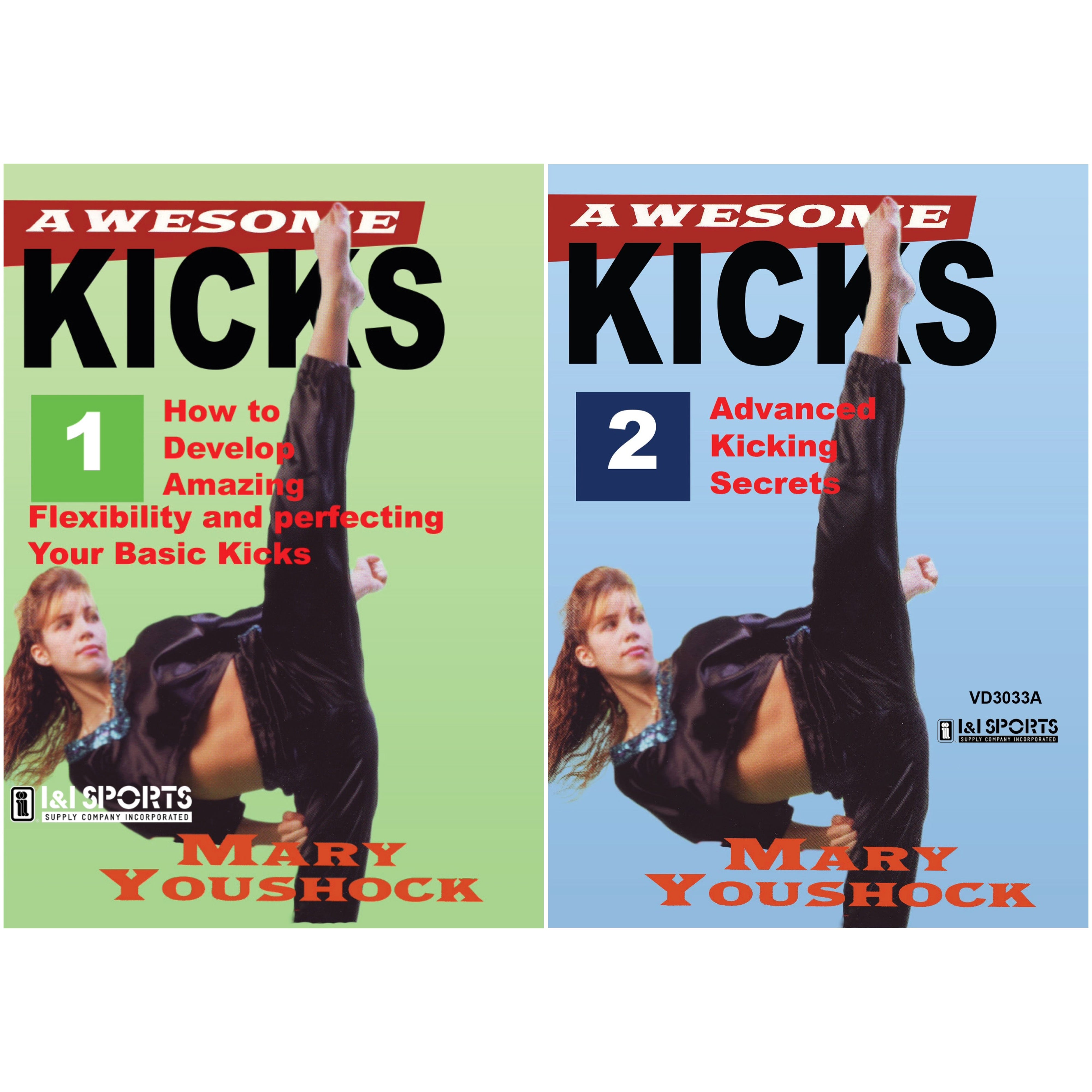 Mary Youshock's Awesome Kicks 2 DVD Set - Complete Dance Workout Tutorial for Beginners & Advanced | Home Fitness, Dance Practice, Party Moves