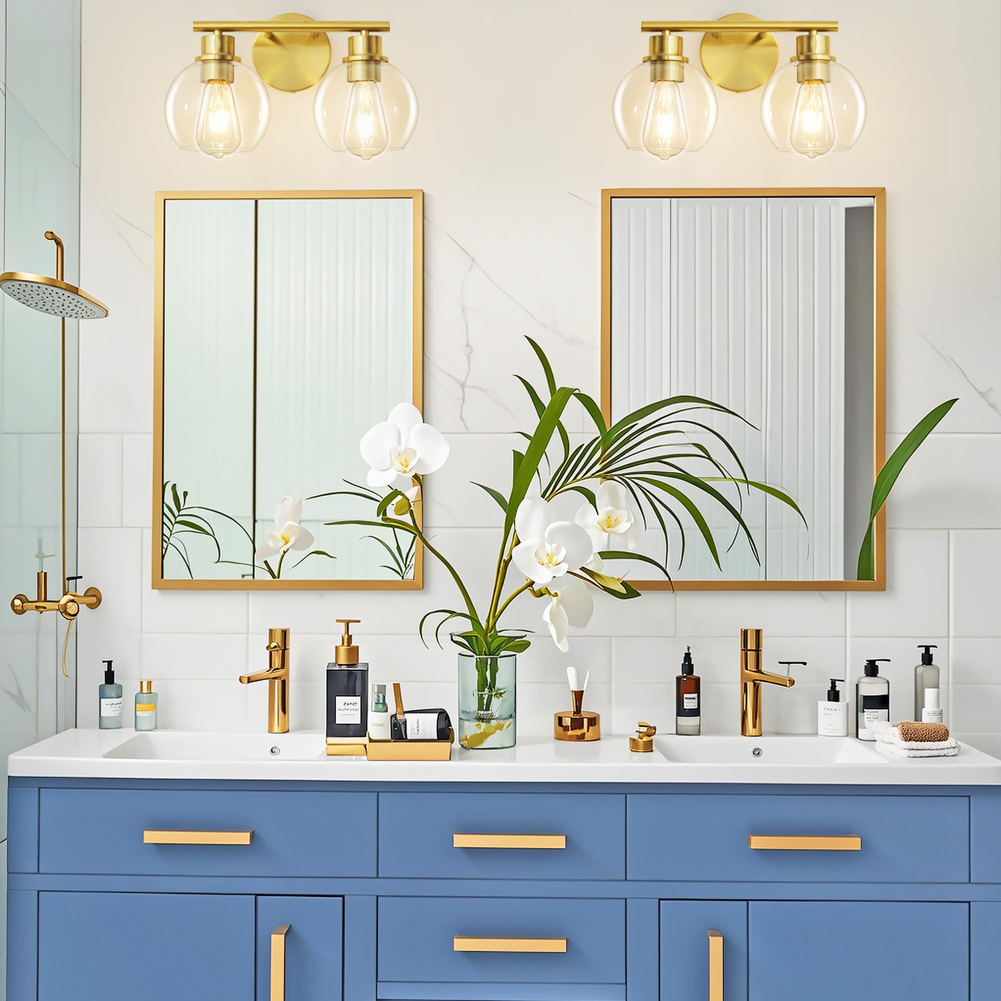 Gold Vanity Light 13.8