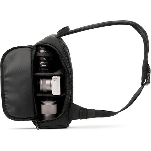 Canon 100S Sling Camera Backpack (Black) - Waterproof DSLR Bag for Photographers, Travel & Outdoor Photography Gear Storage - Perfect for Hiking, Traveling and Street Photography