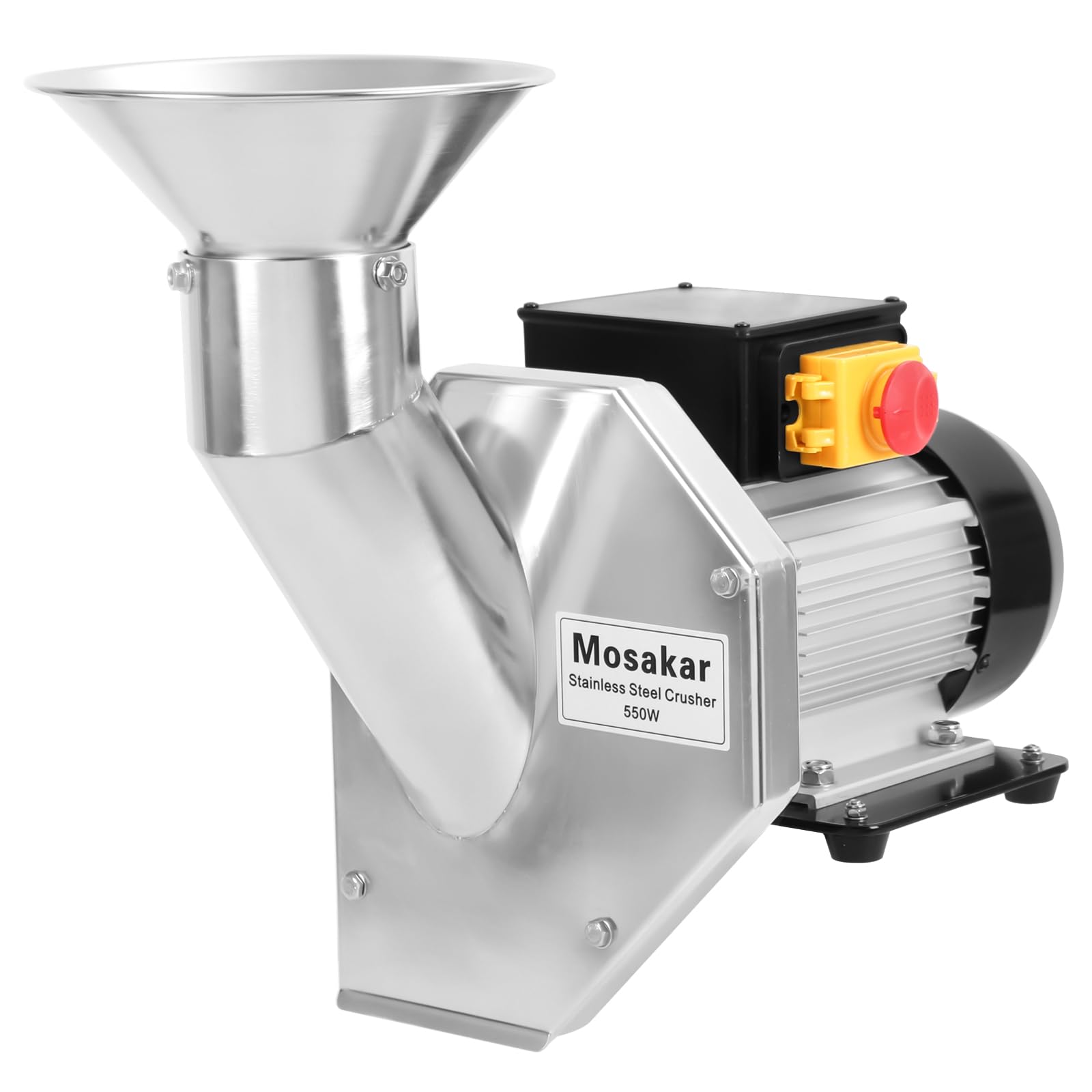 550W Electric Fruit Crusher for Apples, Pears & Potatoes - Portable Grinder for Fine Pulp - Perfect for Juice, Wine & Cider Making at Home or Commercial Use