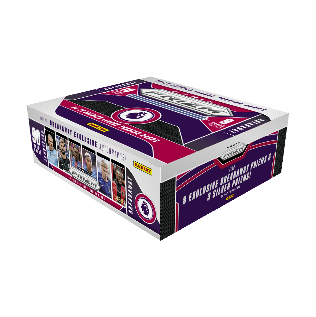 2024-25 Panini Prizm Premier League Breakaway Soccer Trading Card Box - Collect, Trade & Display Rare Football Cards