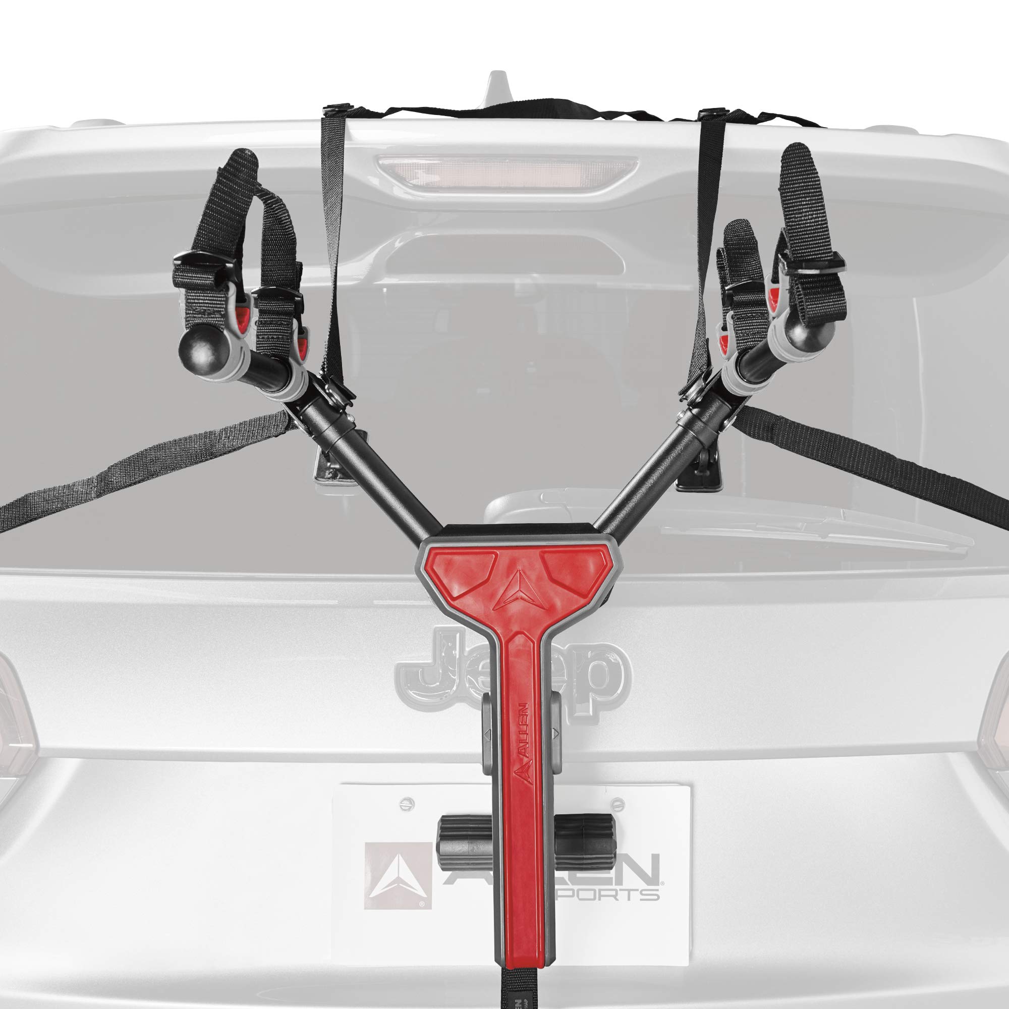 Allen Sports Ultra Compact Folding 2-Bike Trunk Mount Rack - Model MT2-B | Lightweight Car Bike Carrier for Road & Mountain Bikes | Perfect for Road Trips, Camping & Outdoor Adventures