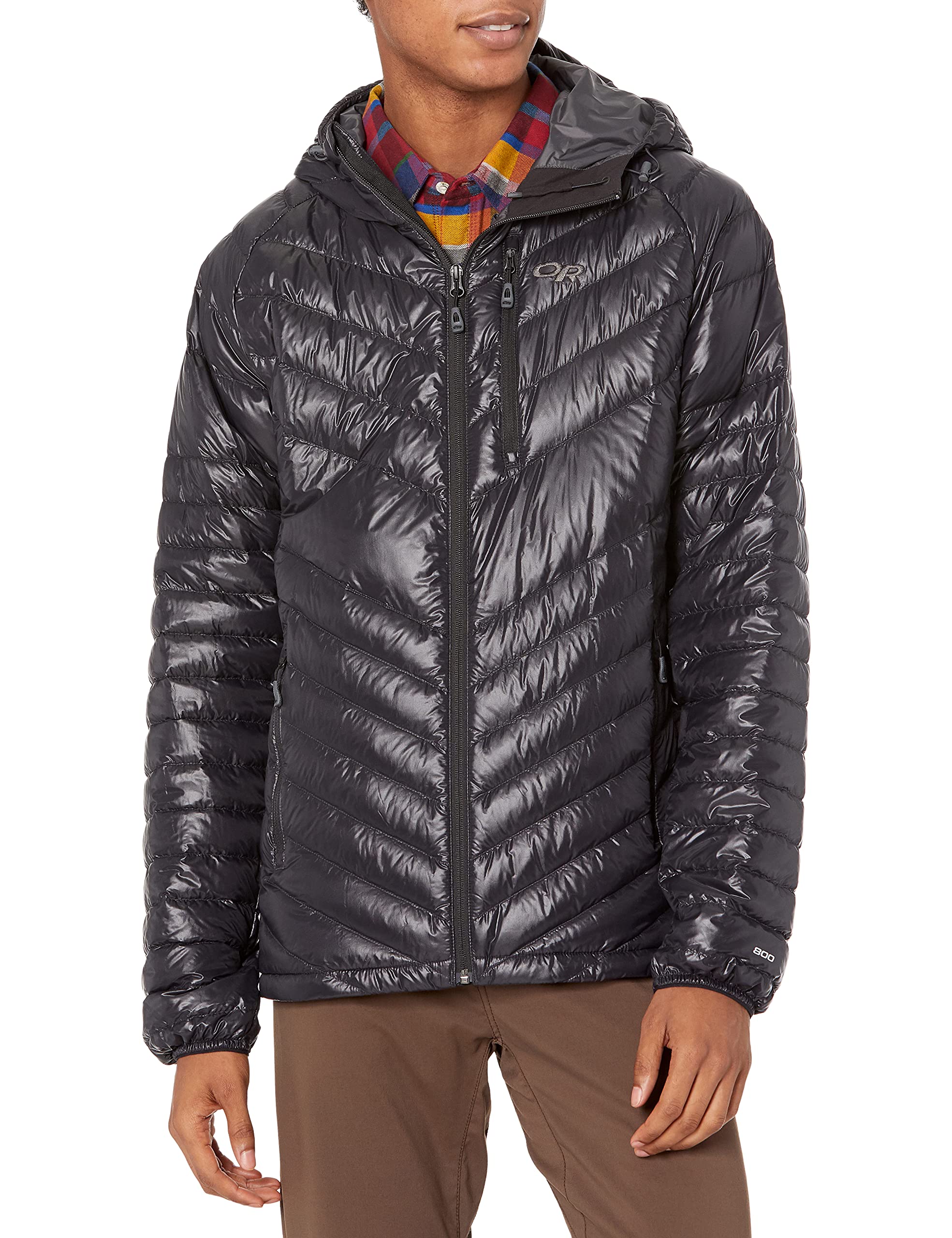 Outdoor Research Men's Illuminate Down Hoodie - Lightweight Insulated Winter Jacket for Hiking & Camping - Water-Resistant Down Parka for Cold Weather Adventures
