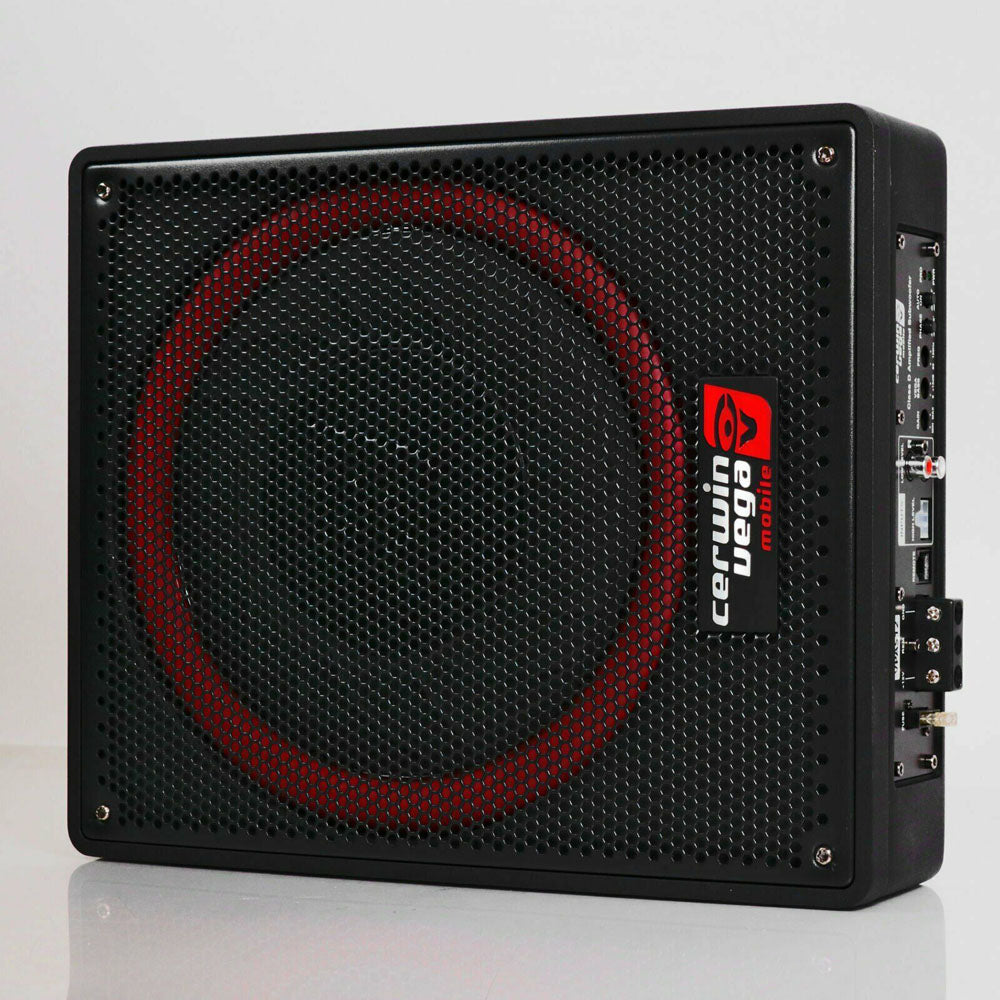 Cerwin Vega VPAS12 600W Max (250W RMS) 12 Inch Under Seat Powered Subwoofer Enclosure - High Performance Car Audio Bass System for Trucks, SUVs and Vehicles - Perfect for Road Trips and Music Lovers