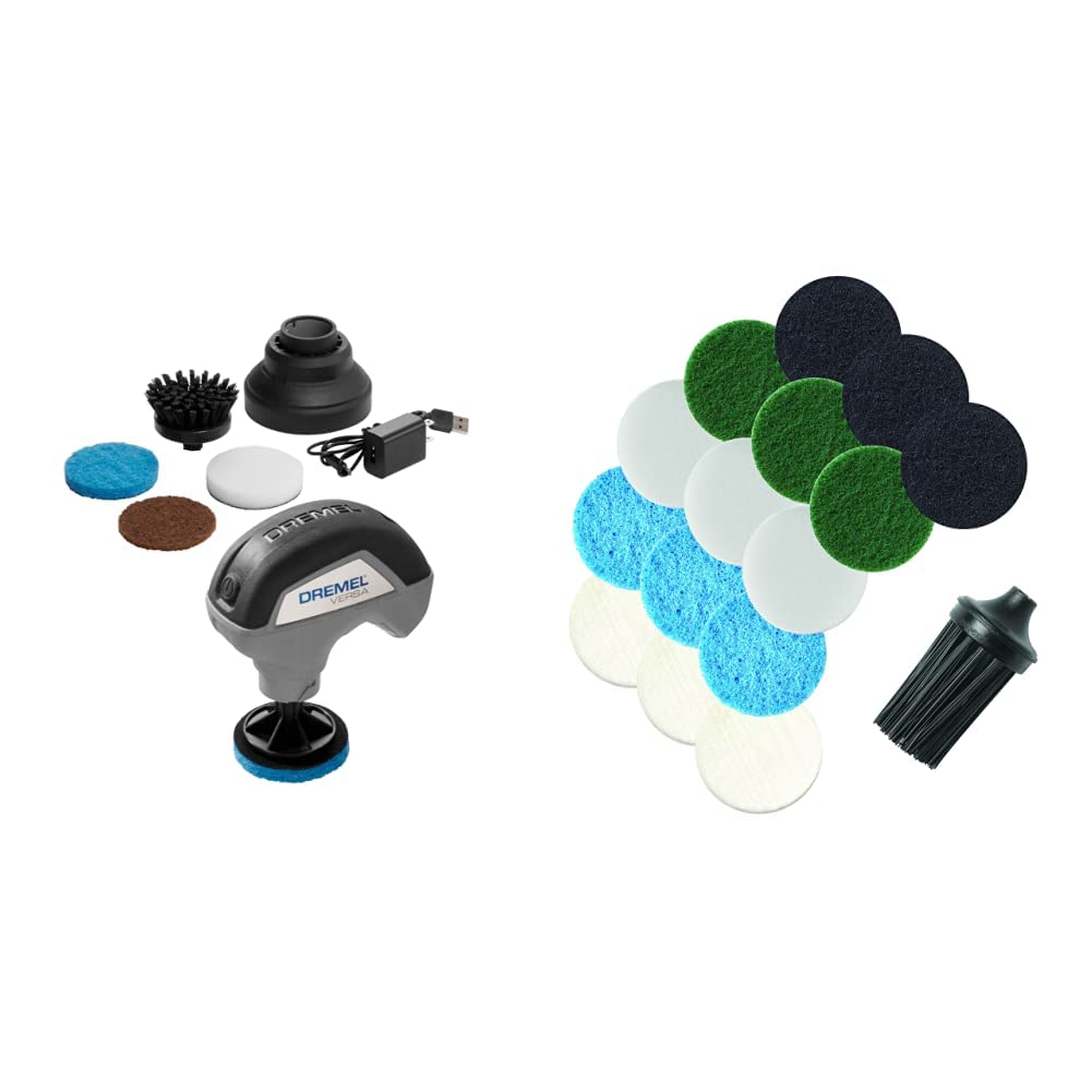 Dremel Versa Cleaning Tool Kit with 16 Accessories - Multi-Purpose Cleaning & Detailing for Home, Car, and DIY Projects