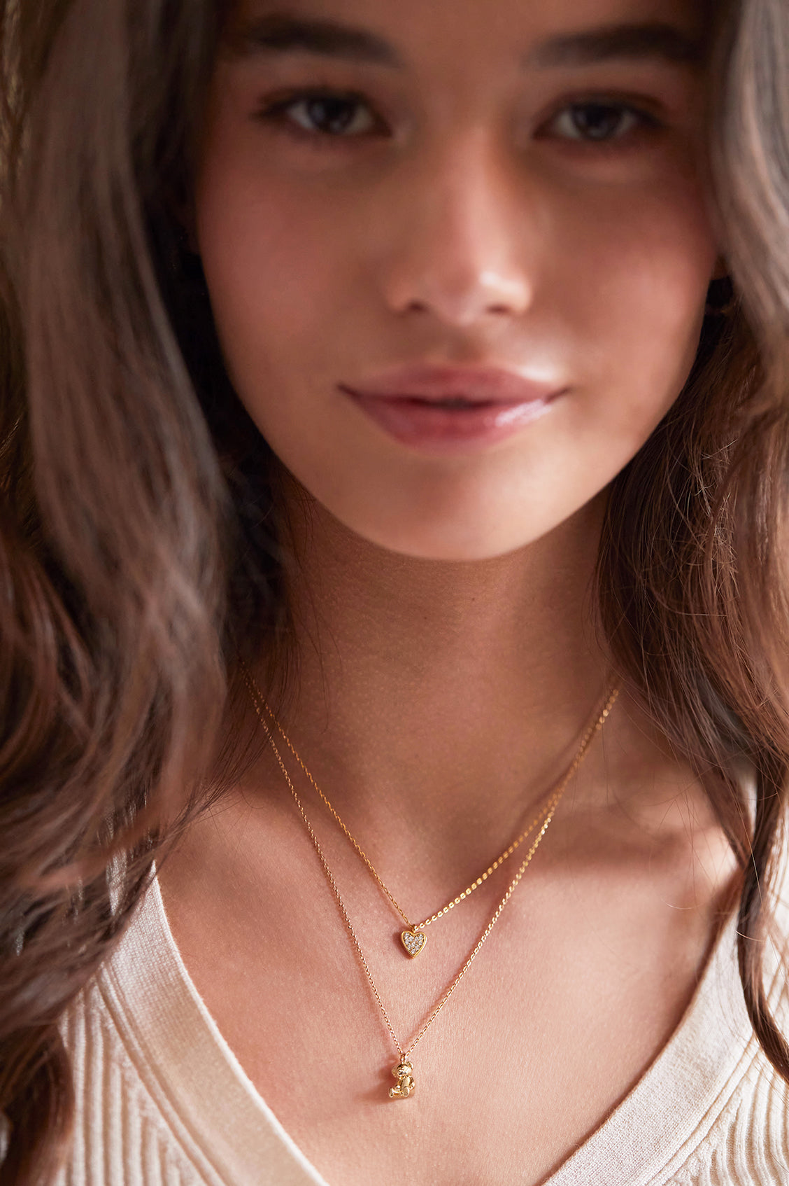 Cute Teddy Bear Pendant Necklace for Women - Sterling Silver or Gold Plated Charm Jewelry Gift for Her - Perfect for Valentine's Day, Birthday & Anniversary