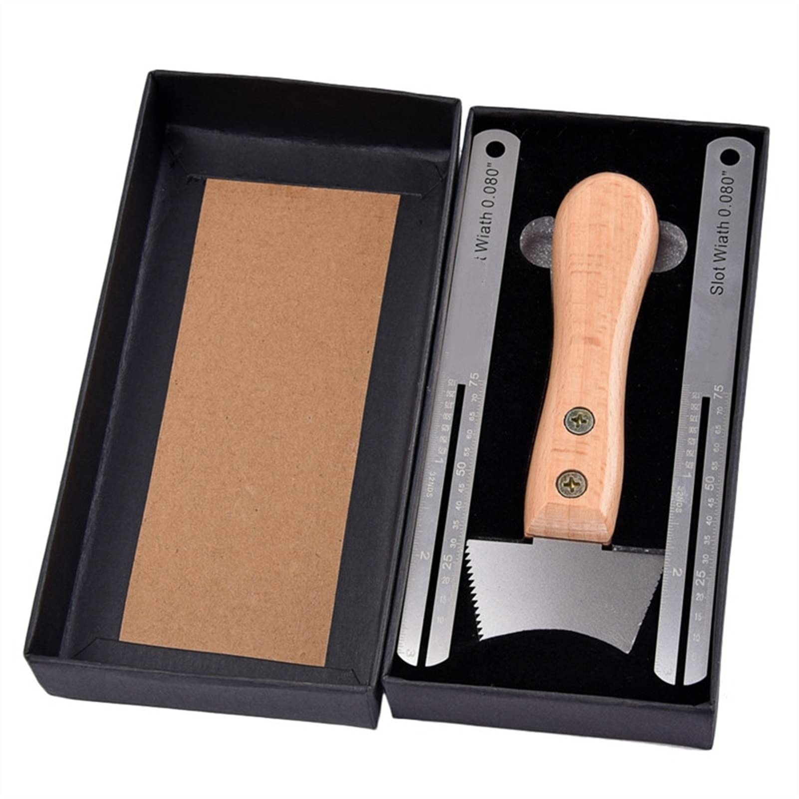 Professional Guitar Fret Wire Groove Protector Ruler & Fingerboard Replacement Tool Set - Luthier Repair Kit for Guitar Maintenance, DIY Fretwork & Instrument Care - Perfect for Guitarists, Luthiers & Music Repair Shops