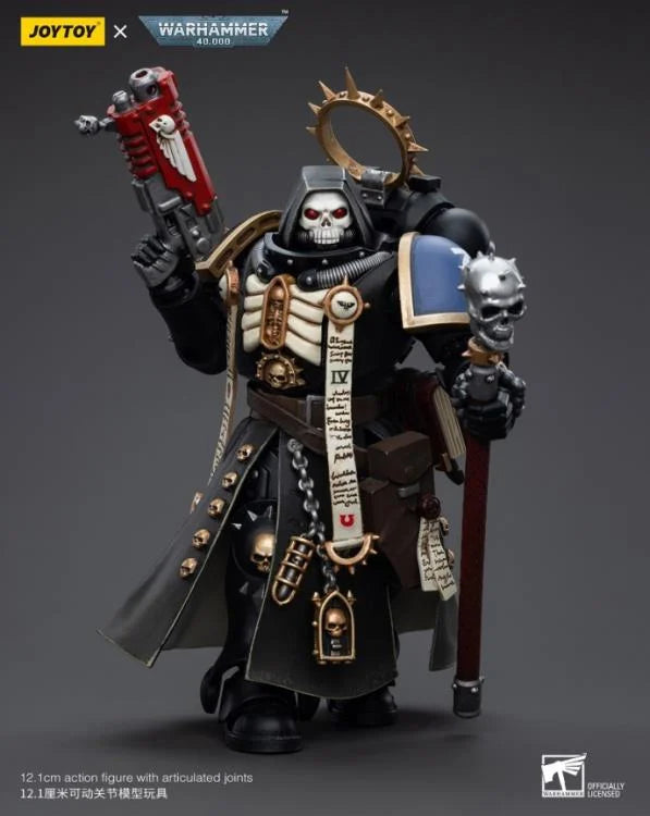 JOYTOY Warhammer 40K Ultramarines Primaris Chaplain Brother Varus Action Figure - Collectible Miniature for Tabletop Gaming, Display & Warhammer 40K Fans
