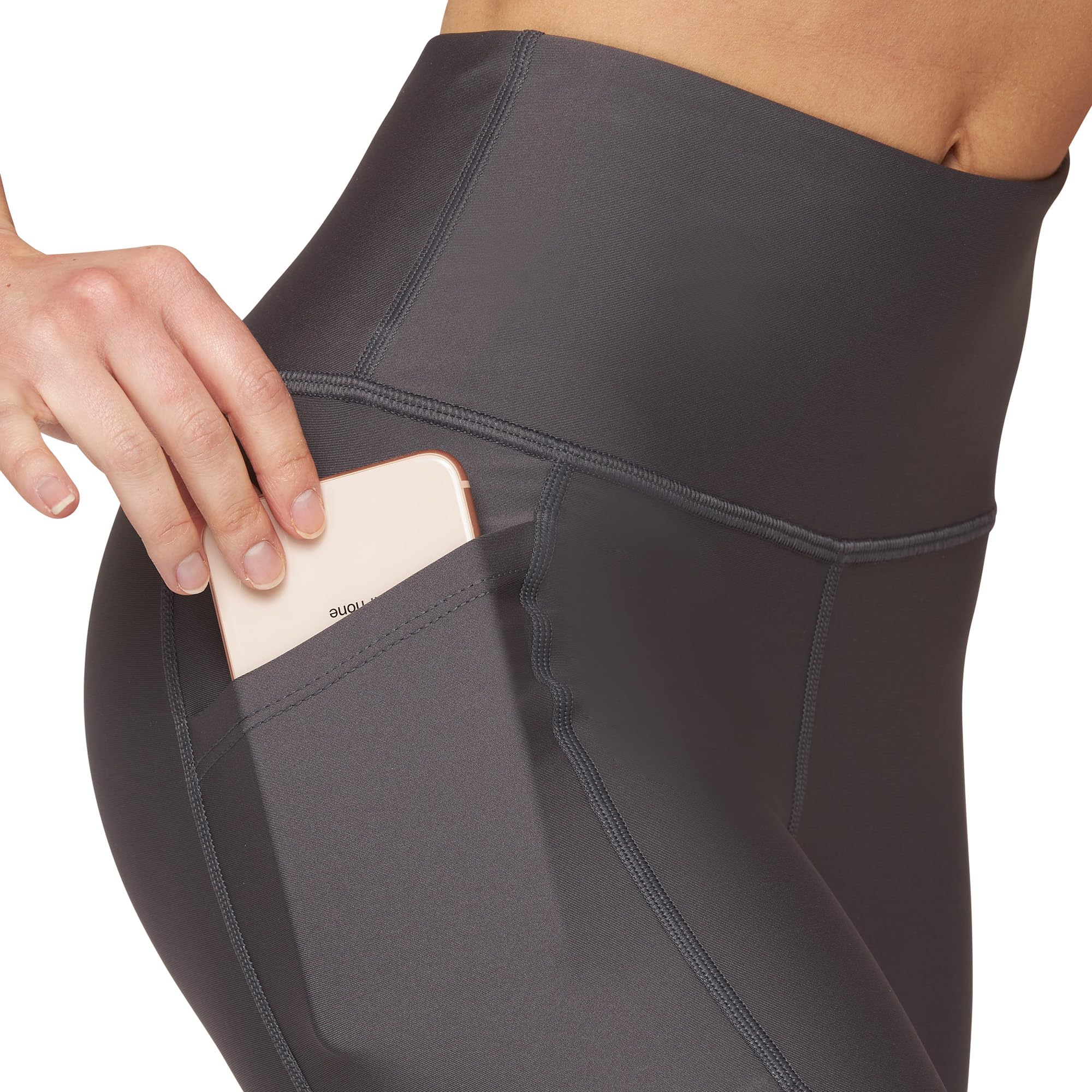 KADI High Waisted Yoga Pants for Women - 7/8 Length Workout Leggings with Pockets & Tummy Control - High Compression Fitness Pants for Yoga, Running & Gym