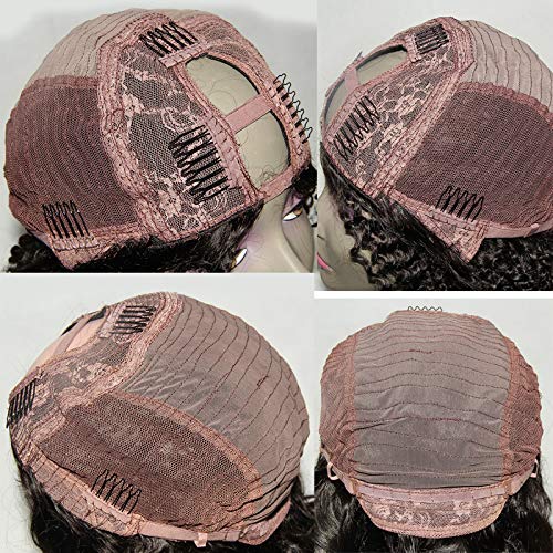 24 Inch 250% Density U Part Wig - Kinky Curly Brazilian Human Hair Wigs for Women | Natural Look & Easy Styling | Perfect for Daily Wear, Parties & Special Occasions