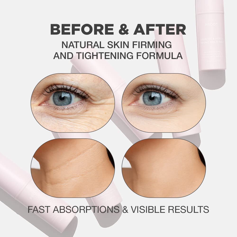 **Hibiscus & Honey Firming Multi Balm Stick with Collagen - Korean K-Beauty Skincare for Face, Neck, Eyes & Lips | Hydrating & Anti-Aging Cream Balm | Use Daily for Firmer, Glowing Skin**