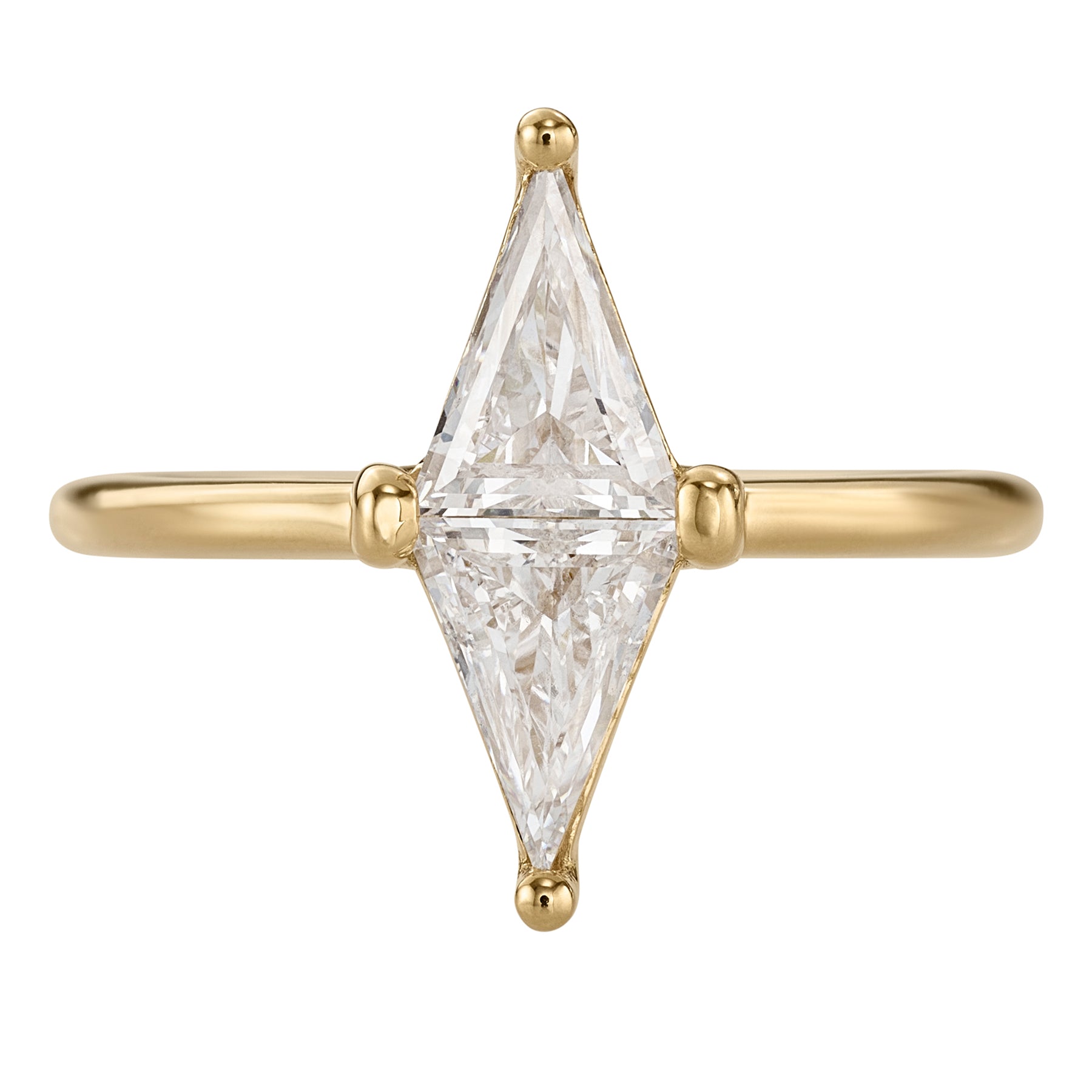 Polaris Lab-Grown Trillion Cut Diamond Engagement Ring - 1.5 Carat D Color VVS1 Clarity - Ethical & Affordable Wedding Jewelry for Proposals, Anniversaries, and Special Occasions