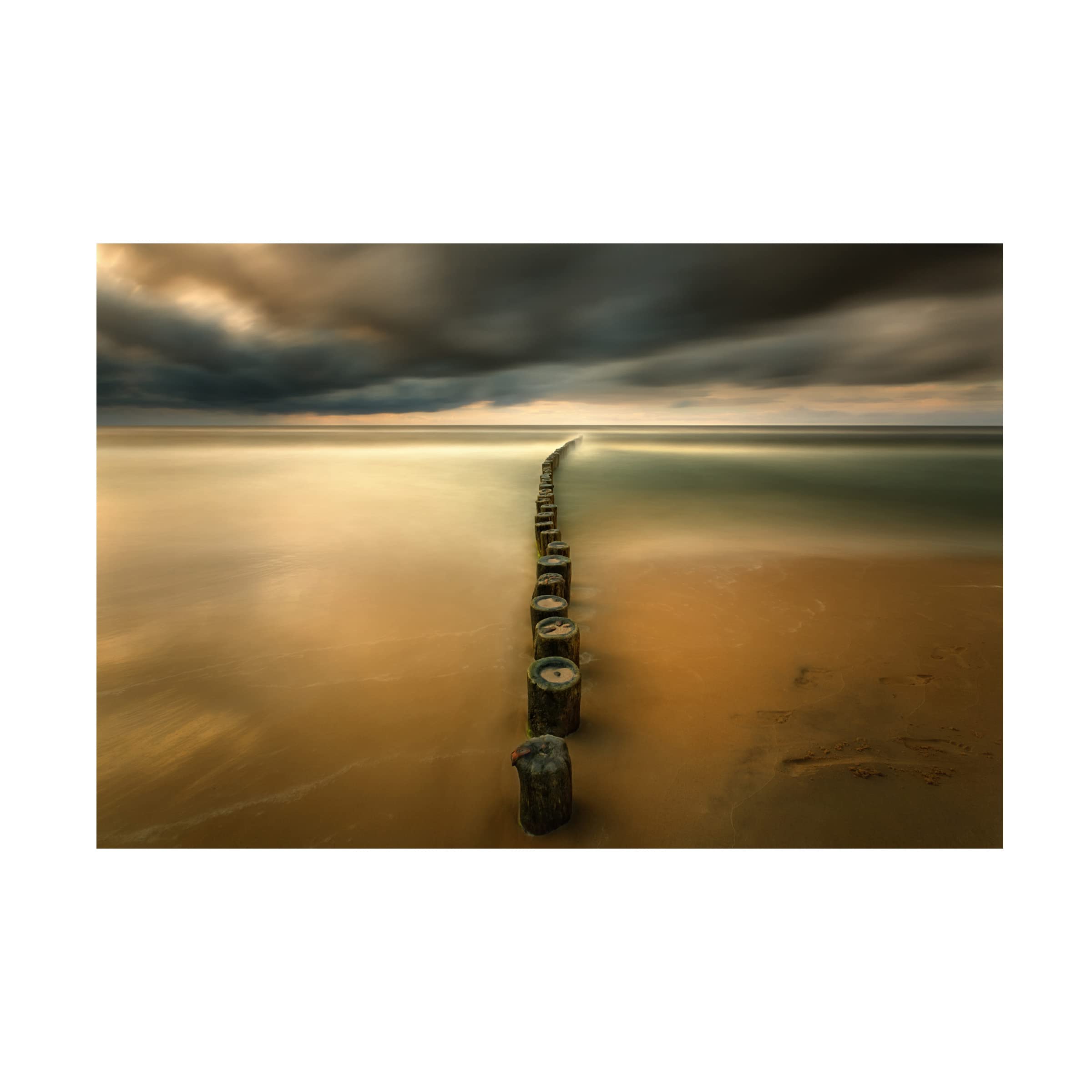 Trademark Fine Art 'Line' Canvas Art by Krzysztof Browko - Modern Abstract Wall Decor for Living Room, Bedroom & Office - Perfect for Home & Office Decor