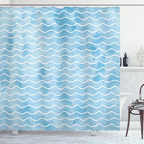 Pale Blue and White
