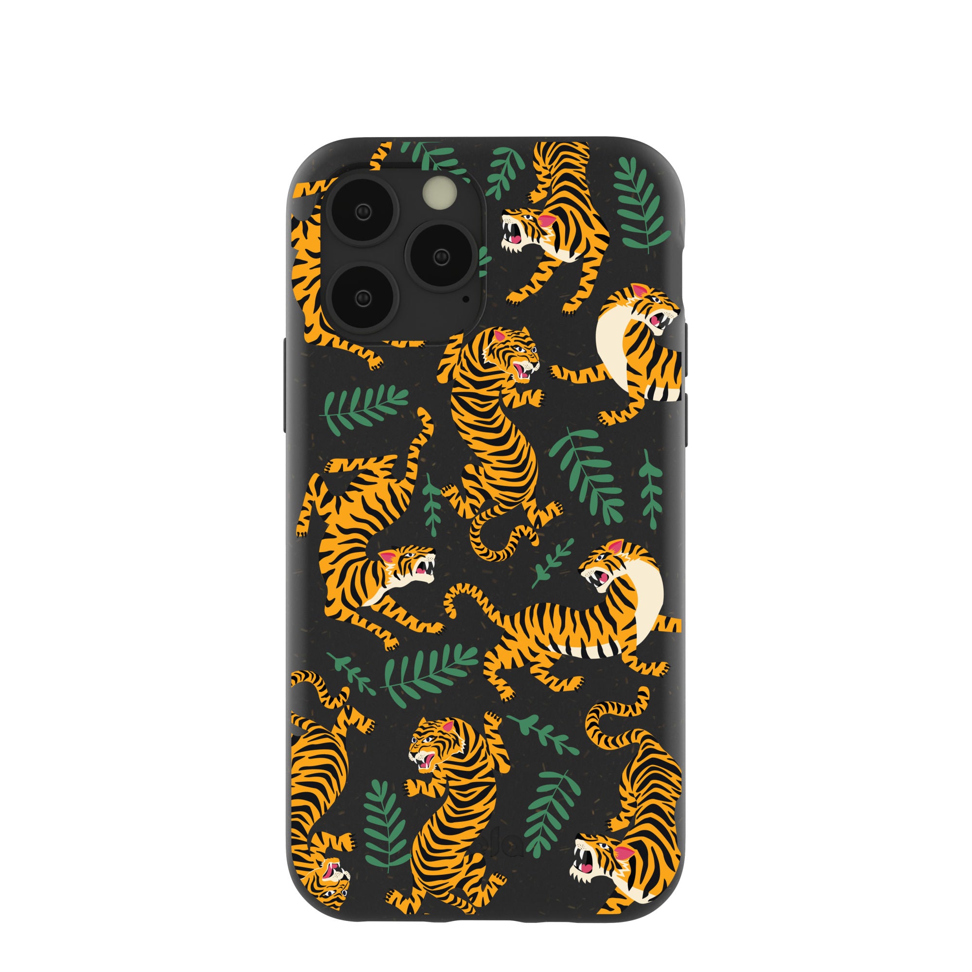 Stylish Black Playful Tigers iPhone 11 Pro Case - Durable Protective Cover for Everyday Use & Trendy Fashion Statement