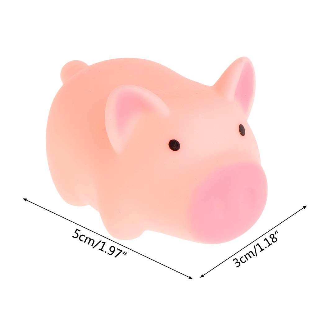 5pcs Cute Pig Pet Toys for Dogs & Cats - Squeaky Chew Toys for Puppies, Stress Relief & Teeth Cleaning - Fun Interactive Toys for Playtime & Training - Perfect Gift for Pet Lovers