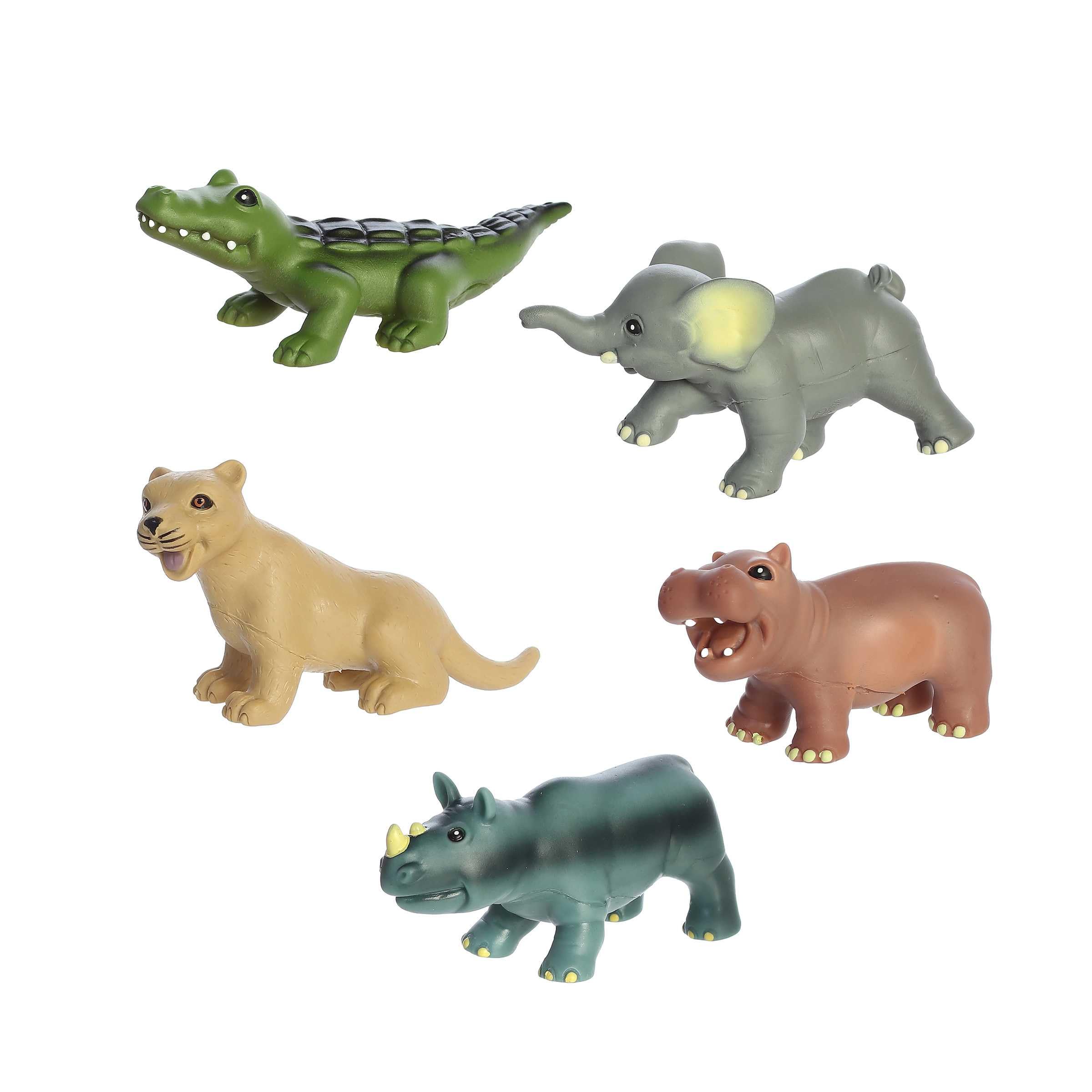 Aurora® Toys Timeless Habitat™ My First Safari Animal Playset - 5.5 Inch Multicolor Educational Toy for Kids | Perfect for Imaginative Play, Unplugged Activities & Safari-Themed Learning Adventures