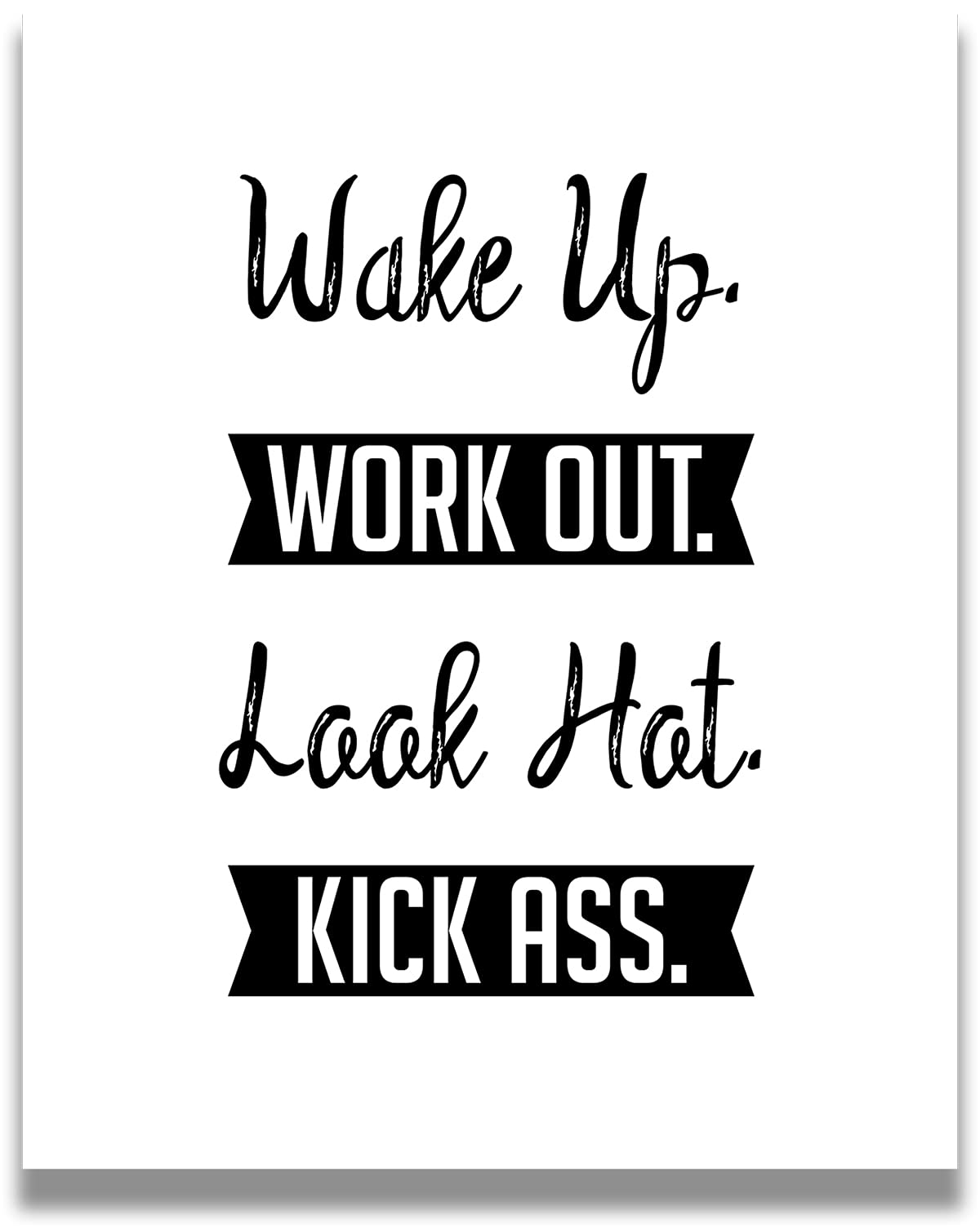 Govivo Motivational Wall Art for Workout Room - Fitness Decor for Home Gym - Inspirational Quote Exercise Room Art - 32x40 Ready to Hang Canvas - Perfect for Home Gym, Office, or Fitness Studio Decor