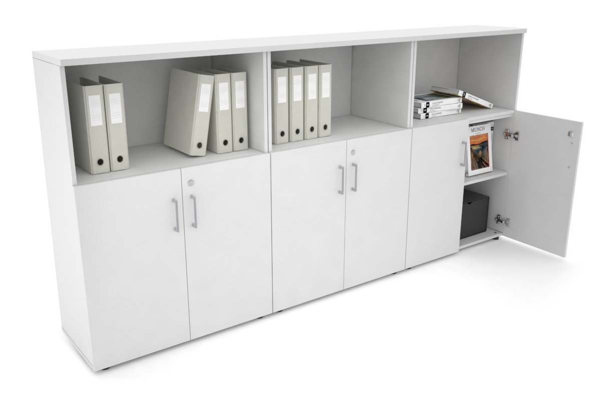 Medium Uniform Storage Cabinet with Small Doors [2400W x 1170H x 350D] - Perfect for Office, School, or Home Organization