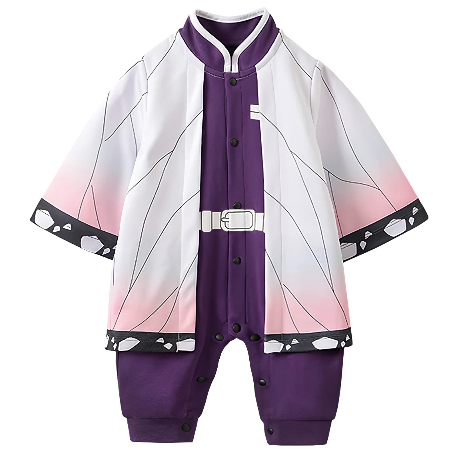 **Adorable Newborn Baby Jumpsuit - Long Sleeve Cartoon Anime Romper for Toddlers (0-3 Months, White) - Perfect for Cosplay, Photoshoots & Everyday Wear**