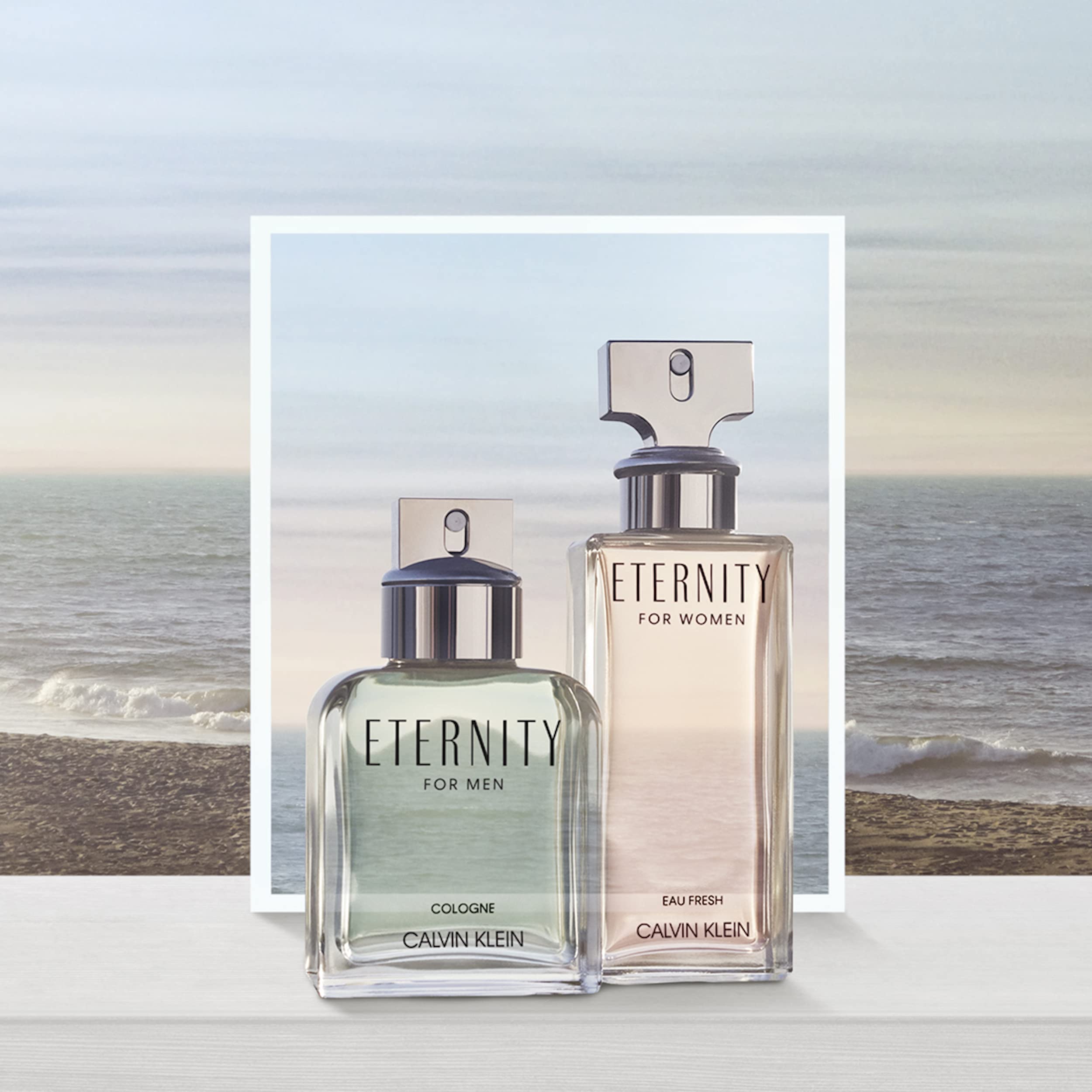 Calvin Klein Eternity Fresh Cologne for Men | Long Lasting Fougère Fragrance with Ginger, Bourbon Geranium & Cardamom Notes | Perfect for Daily Wear, Office & Date Night
