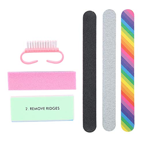 6pcs Professional Gel Nail Polish Set with Manicure Tools - Nail Files, Buffers & Pedicure Kit for Salon-Quality Nail Art at Home | Perfect for DIY Nails, Gift Ideas & Spa Days