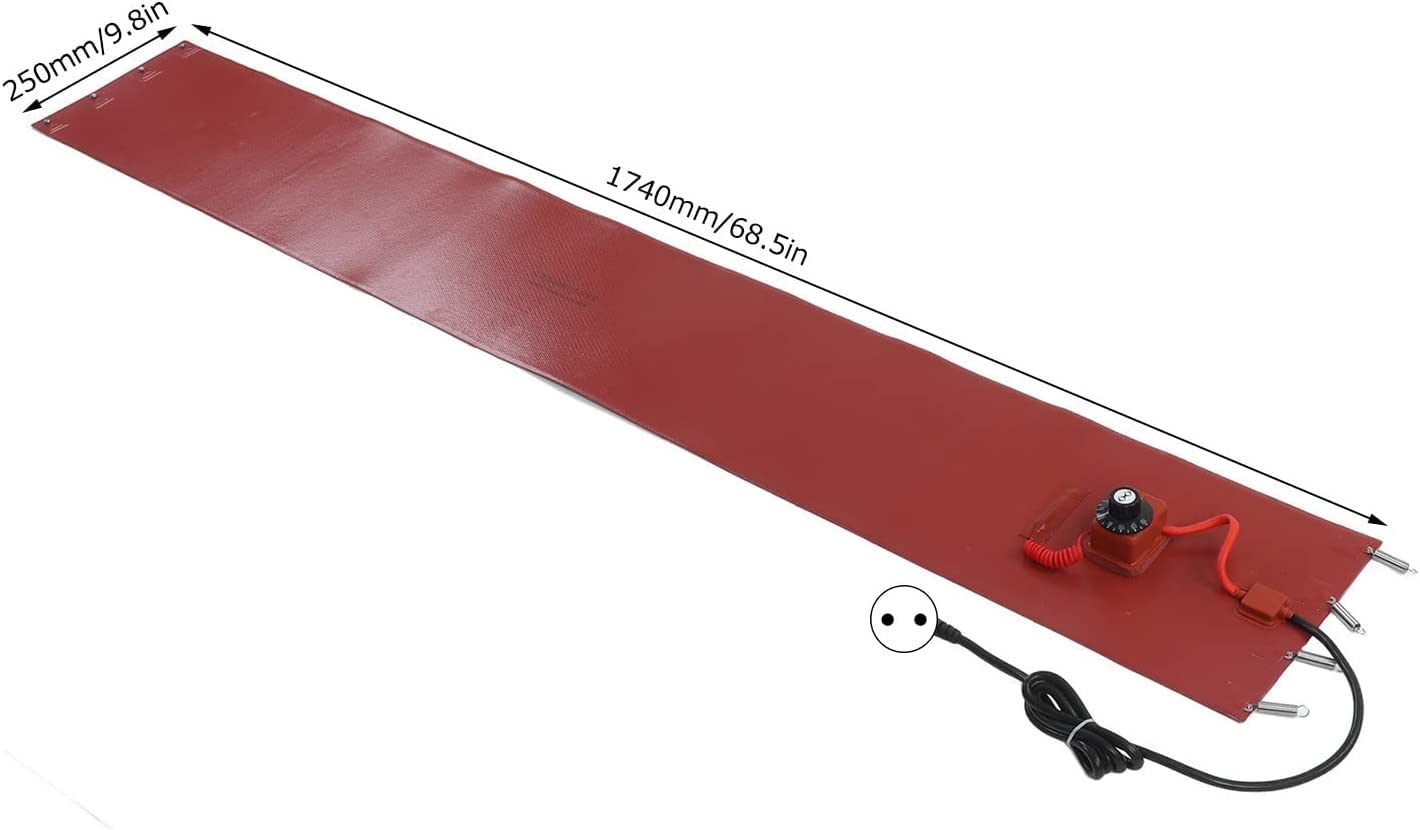 2000W Insulated Oil Drum Heating Blanket Belt with Thermostat - 55 Gallon Metal Drum Heater for Oil & Gas Tanks (200L Capacity) - Perfect for Winter Storage, Fuel Viscosity Control & Industrial Use