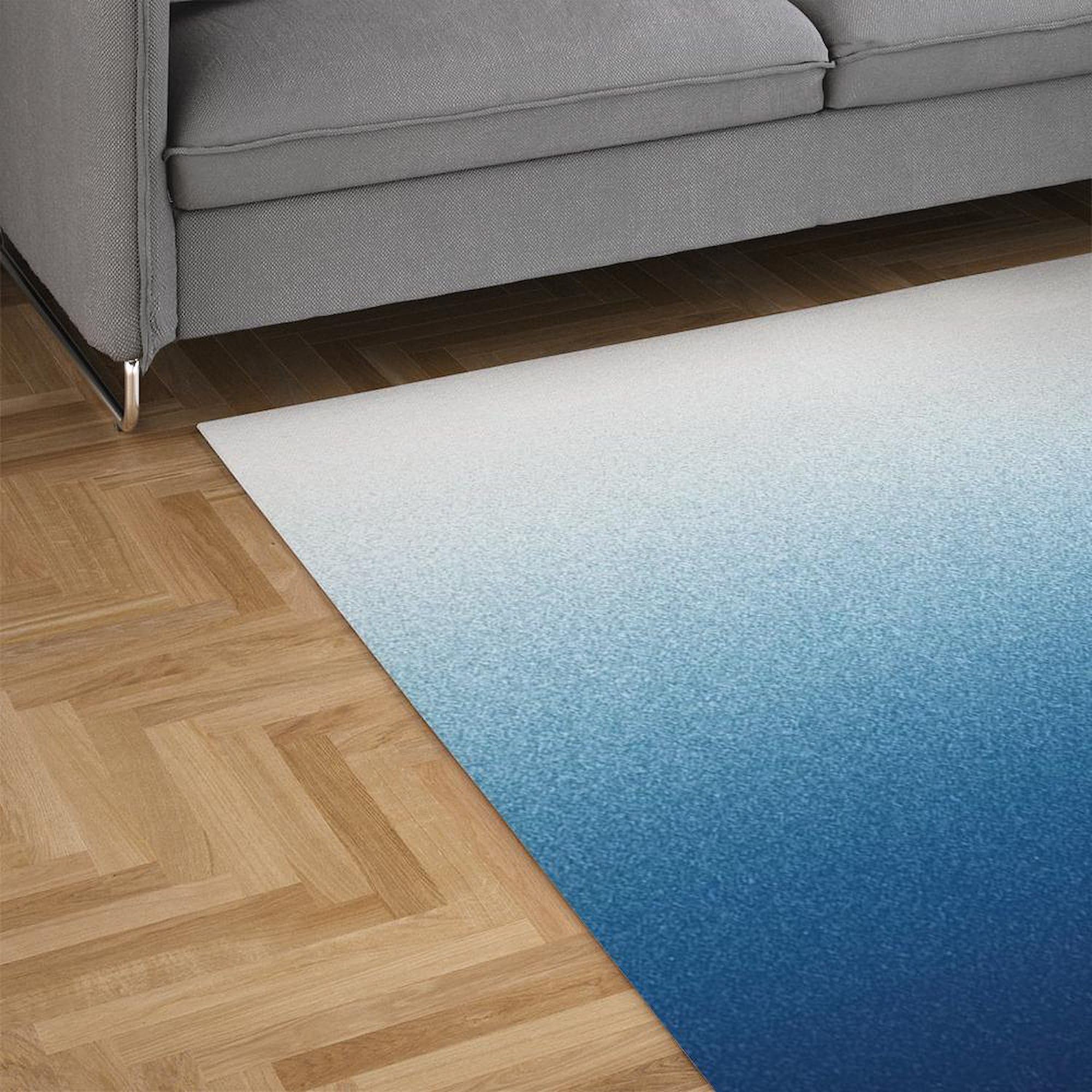 Beautiful Indigo Blue Ombre Area Rug - Soft Fabric Throw Rug for Living Room, Bedroom Decor - Perfect for Home, Office & Dorm Room