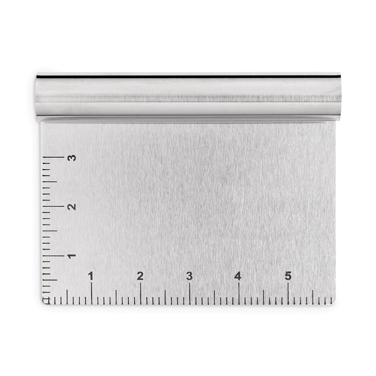 Stainless Steel Dough Cutter with Measurement Marks - Professional Baking Tool for Pizza, Cookies, Pastry Making - Perfect for Home Bakers & Commercial Kitchens
