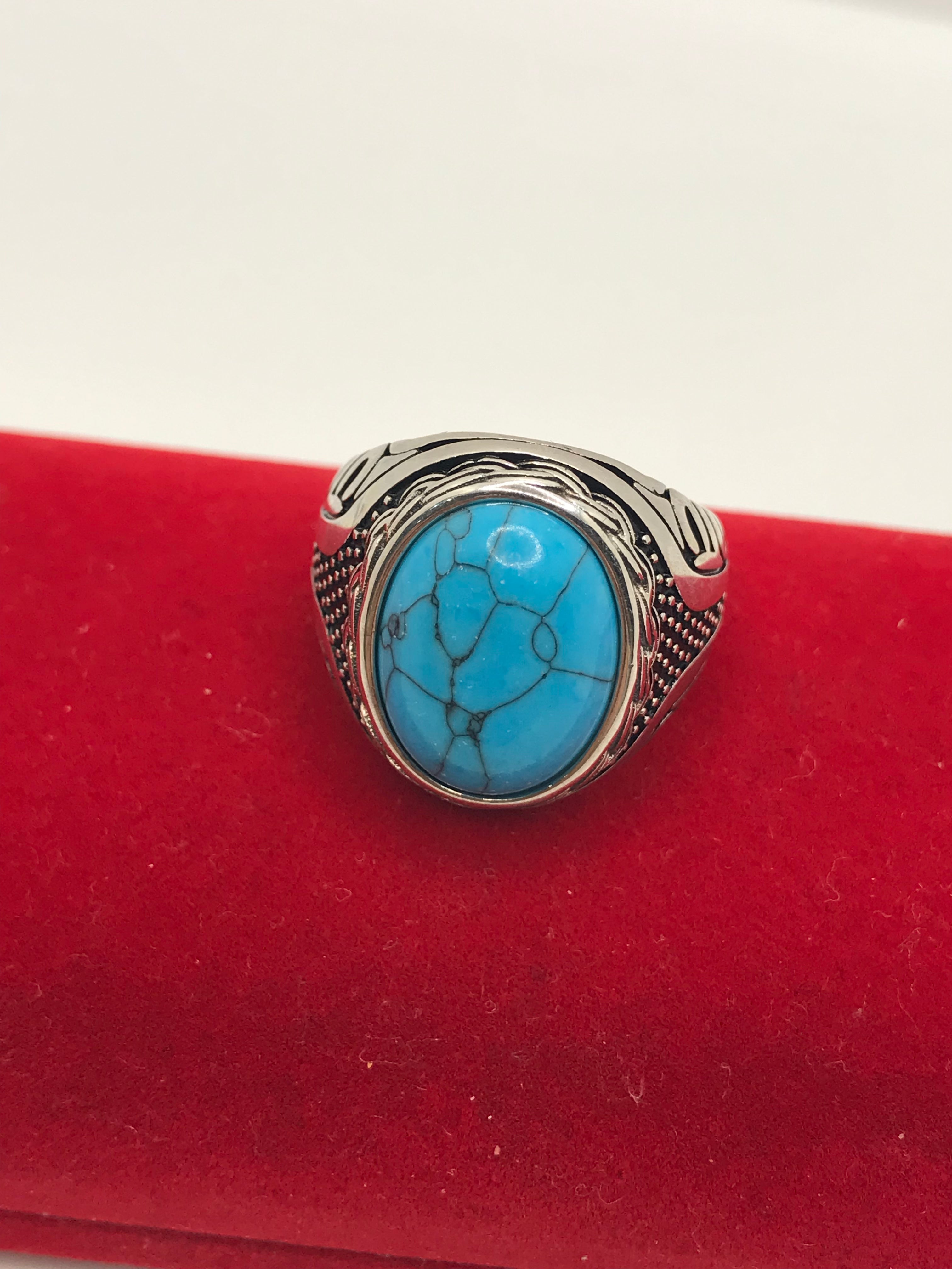 Authentic Sterling Silver Turquoise Ring for Women | Handmade Southwest Jewelry | Perfect for Boho Fashion, Gift Giving & Everyday Wear