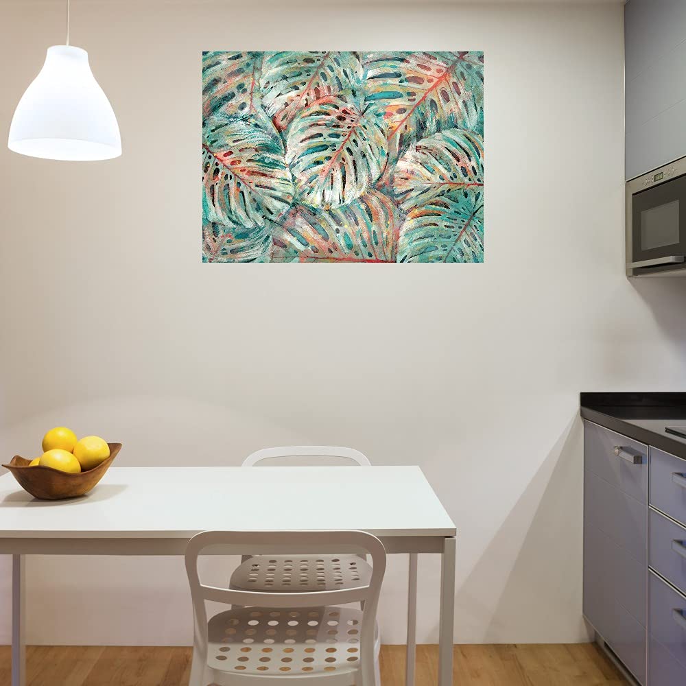 Tropic Dream Fine Art Canvas Wall Decor - 46x35 Inch Ready to Hang Painting for Living Room, Bedroom, Office - Tropical Beach Landscape Artwork for Home & Commercial Spaces