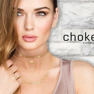 14K Gold Sequin Disc Choker Necklace - Elegant Layered Statement Piece for Women, Perfect for Parties, Weddings & Special Occasions
