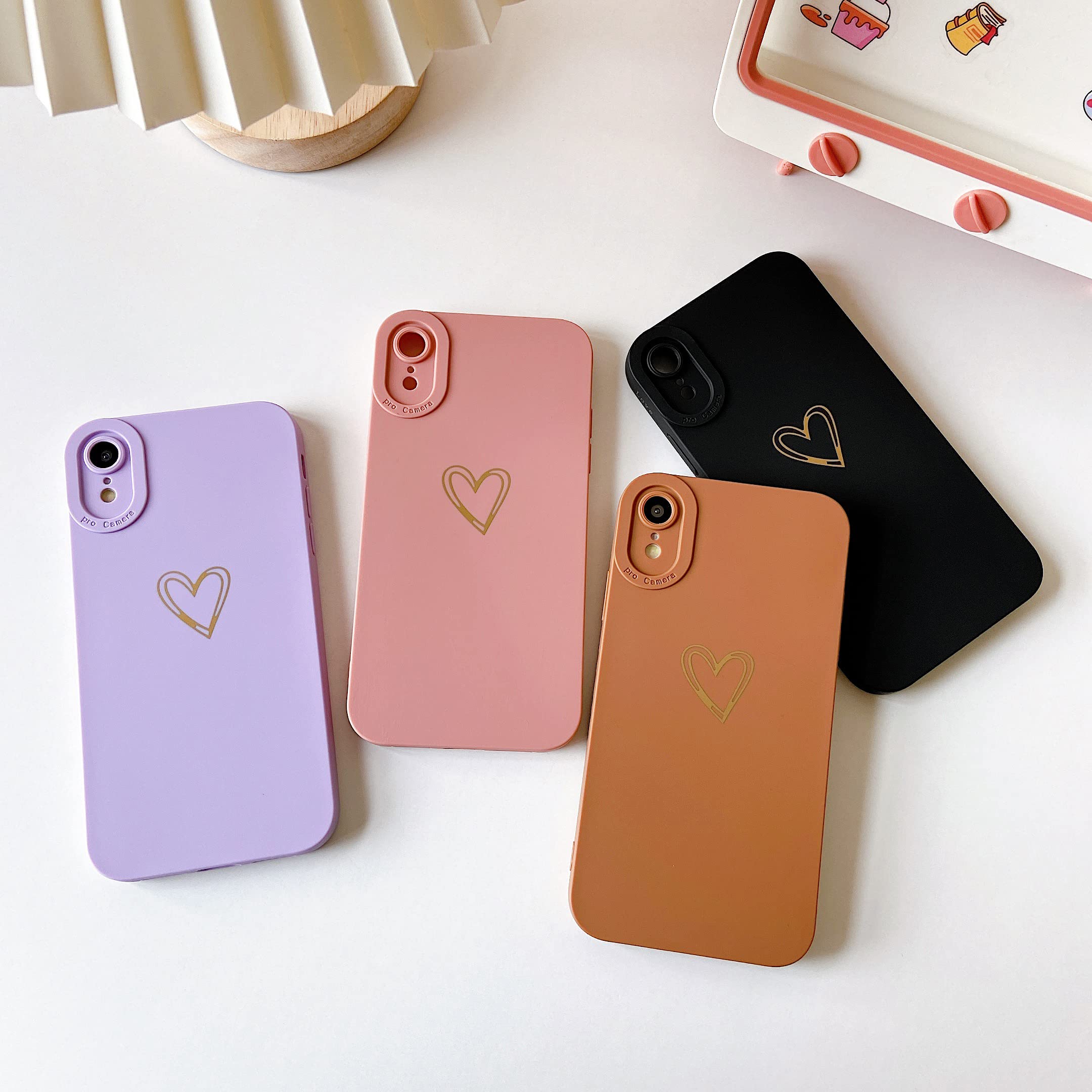 Qokey Cute Love Heart iPhone XR Case (2018 6.1