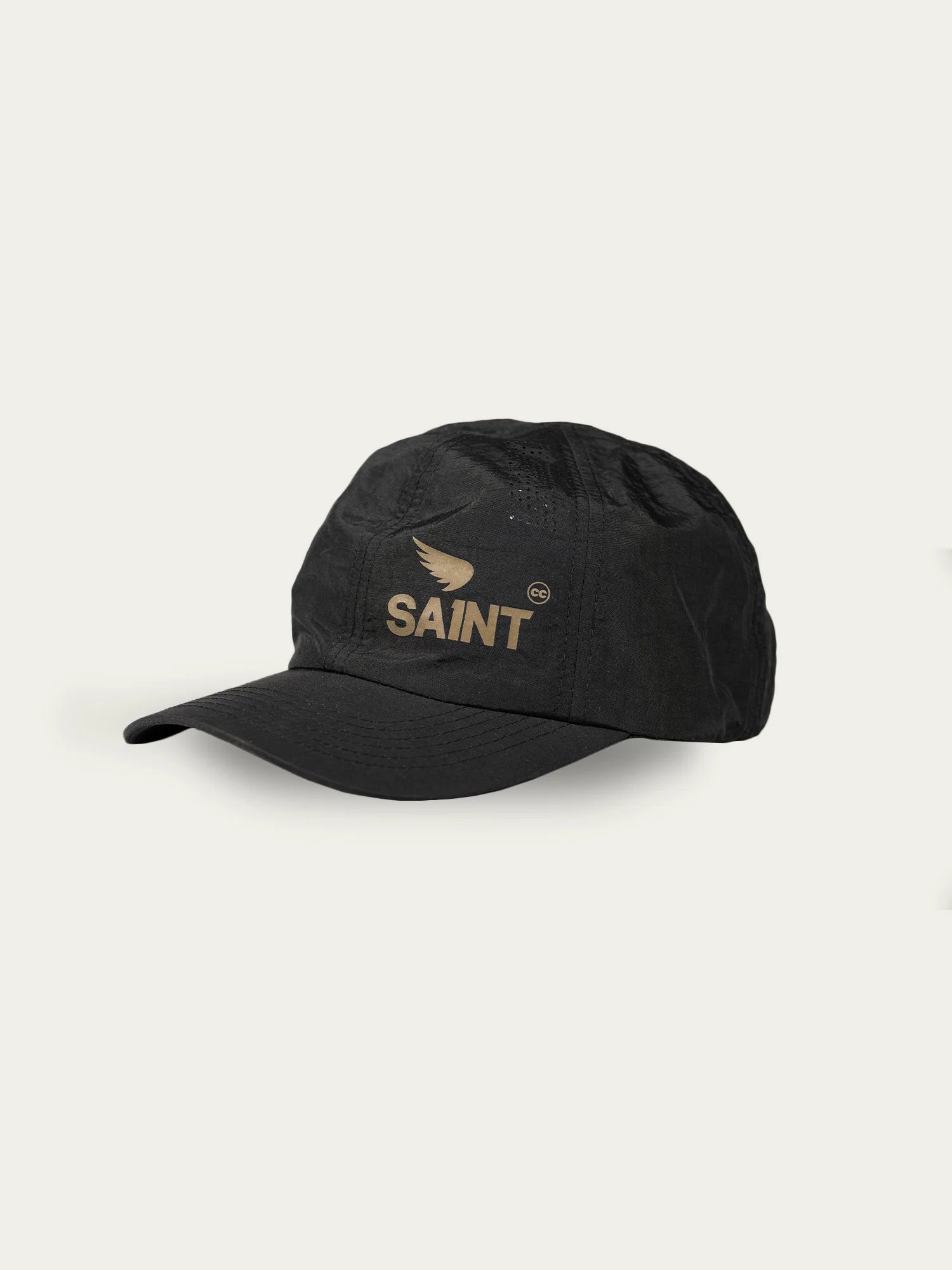 Saint Unisex Running Cap - Black | Lightweight & Breathable for Men & Women | Perfect for Jogging, Hiking & Outdoor Sports