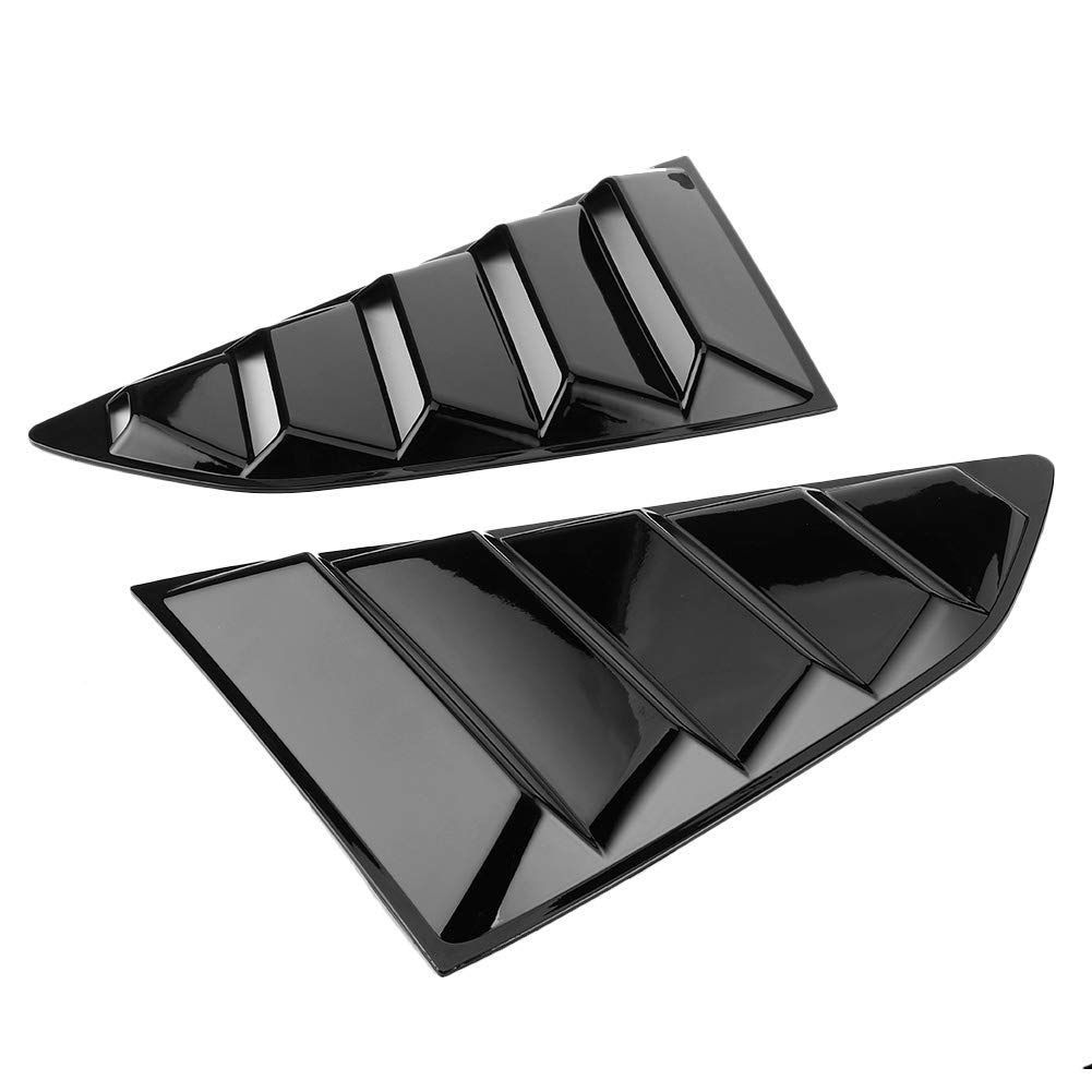 Acouto Glossy Black Car Window Louvers & Side Air Vent Covers - Perfect Fit for Chevy 2016-2020 Models | Enhance Style & Airflow for Sedans, Coupes & Sports Cars