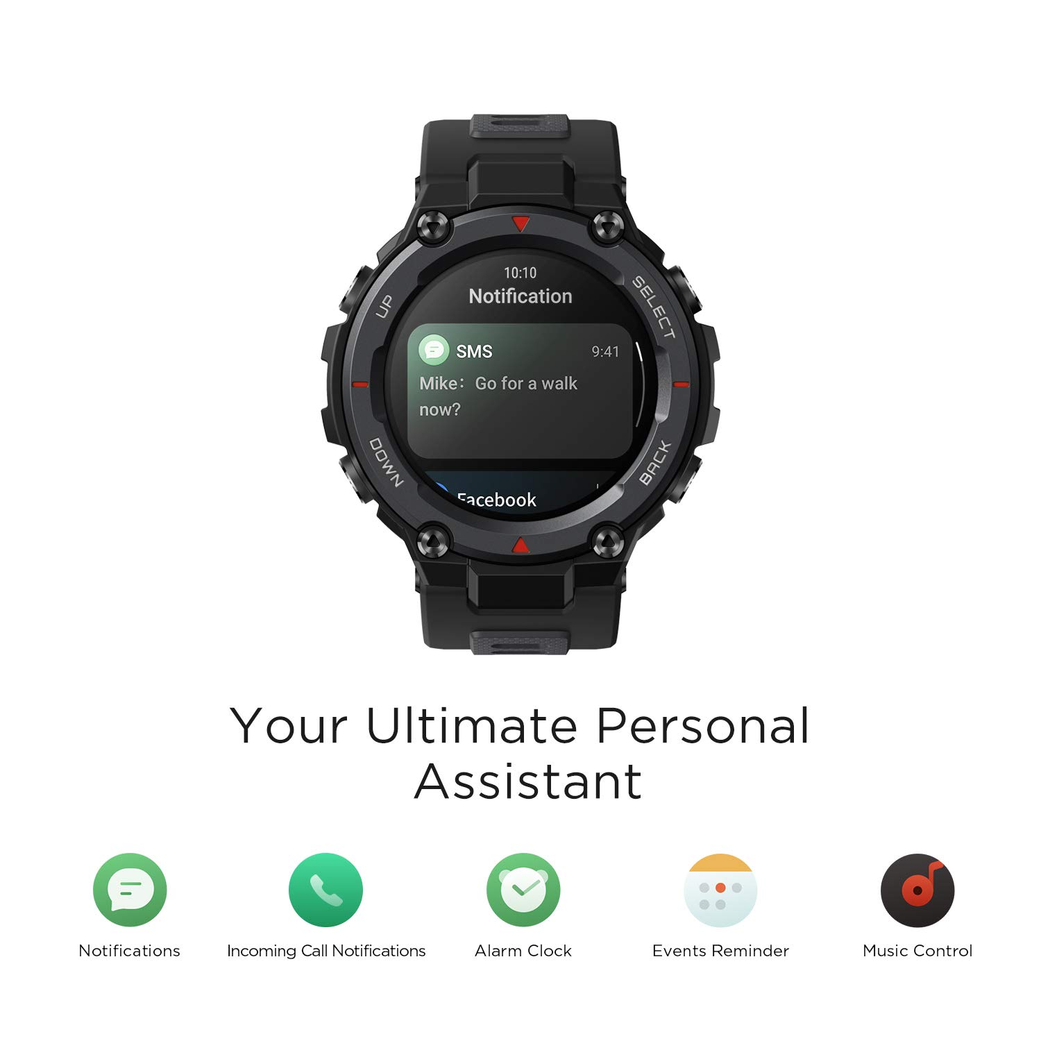 Amazfit T-Rex Pro GPS Smartwatch for Men - Military Grade Outdoor Fitness Watch with 100+ Sports Modes, 10ATM Waterproof, 18-Day Battery, Blood Oxygen & Heart Rate Monitor | Perfect for Hiking, Running, Swimming & Daily Activity Tracking