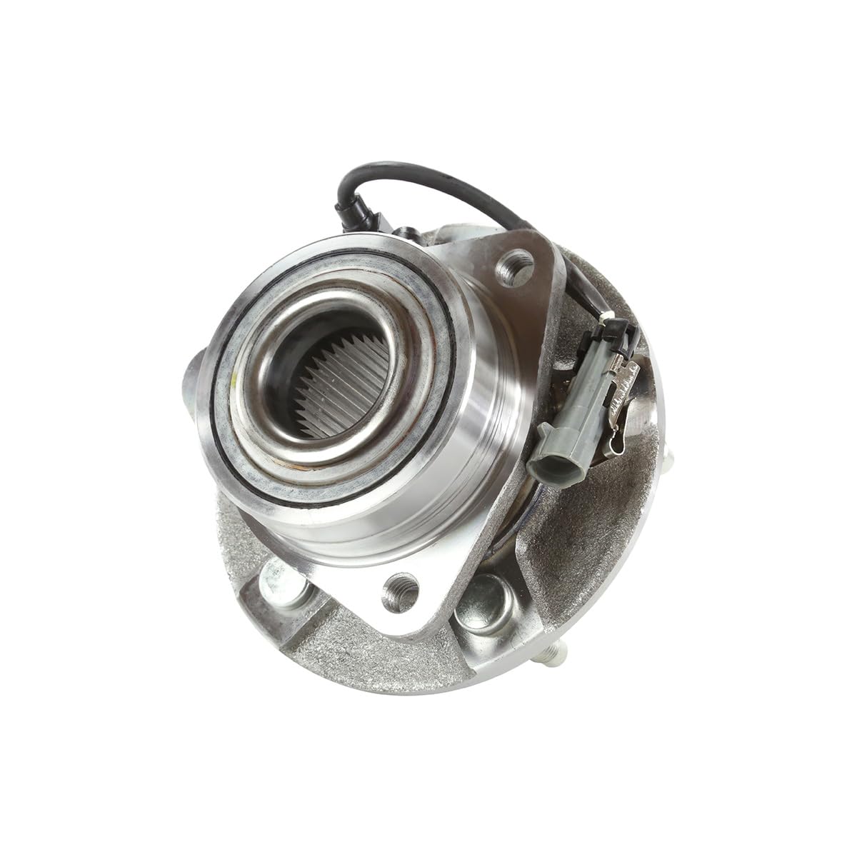 AutoShack Front Wheel Bearing Hub Assembly Pair with Drilled & Slotted Brake Rotors & Ceramic Pads - Compatible with Pontiac Torrent 2002-2007, Saturn Vue 2005-2006, Chevrolet Equinox FWD (BRKPKG637) - Perfect for Performance Upgrades & Smooth Braking in City Driving & Highway Conditions