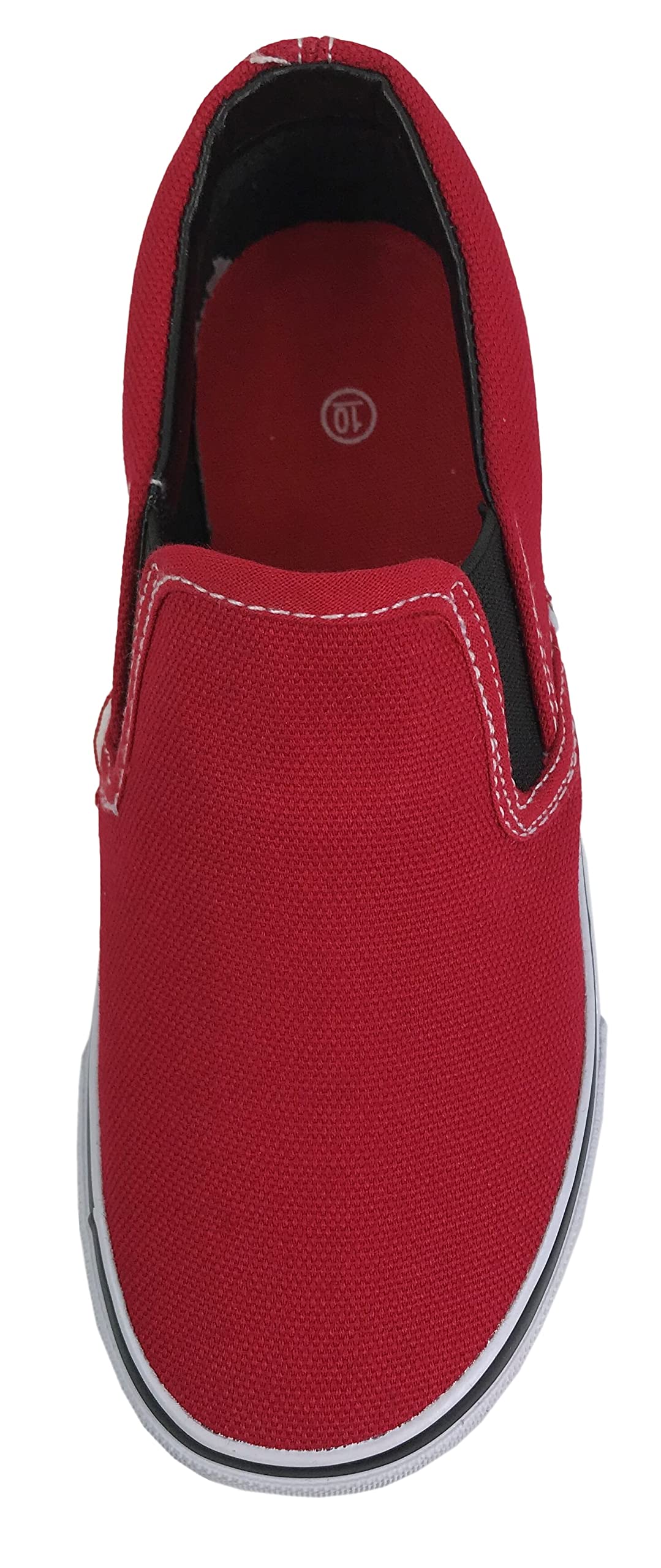 Kids Classic Slip-On Canvas Sneakers - Comfortable Skate Shoes for Boys & Girls - Perfect for School, Skateboarding & Casual Wear