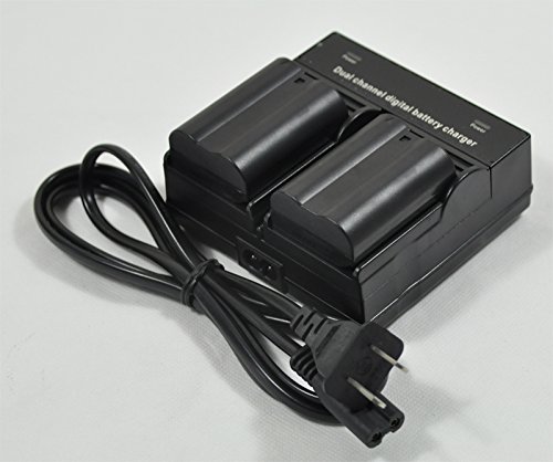 2-Pack EN-EL15 Rechargeable Battery with Dual USB Charger - Compatible with Nikon D600 D610 D7000 D7100 D7200 D750 D800 D810 D810a D800s D800e Z6 Z7 Cameras - Perfect for Travel & Professional Photography