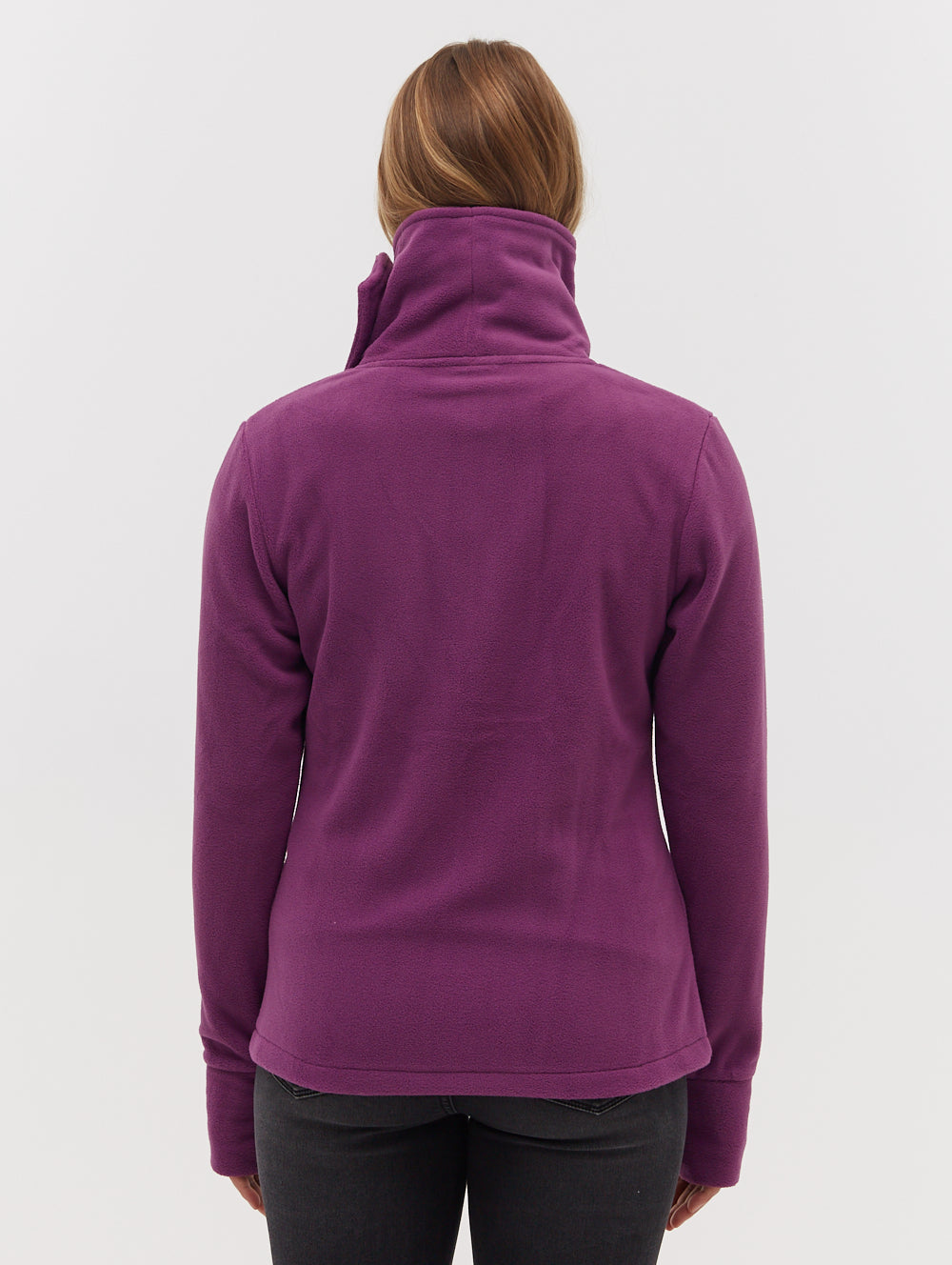 Funnel Neck Zip Up Fleece Jacket - Warm & Cozy Winter Outerwear for Hiking, Camping & Outdoor Activities