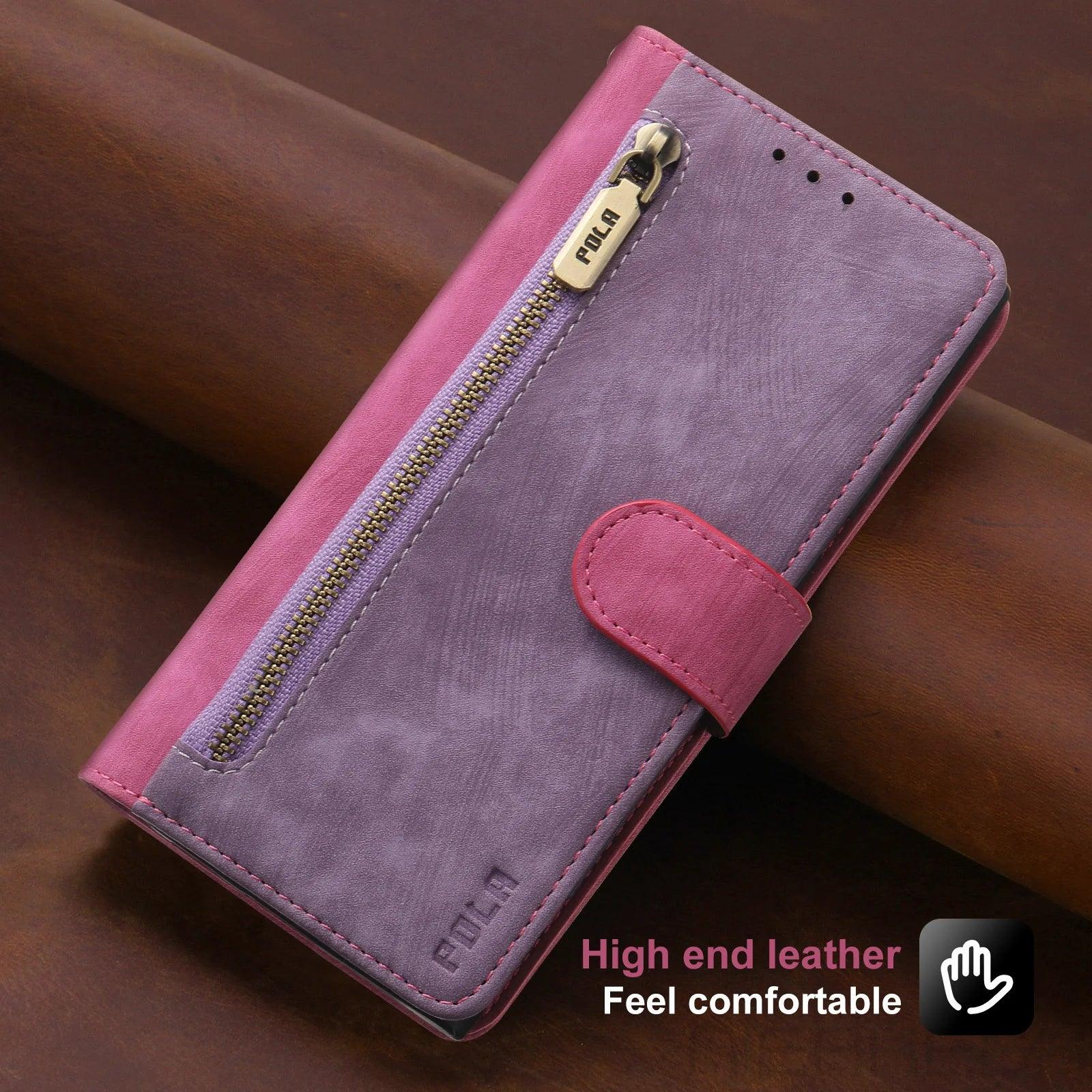 Samsung Galaxy S24 Ultra Anti-Theft Leather Case with RFID Protection - Slim & Durable Phone Cover for Daily Use, Travel & Business