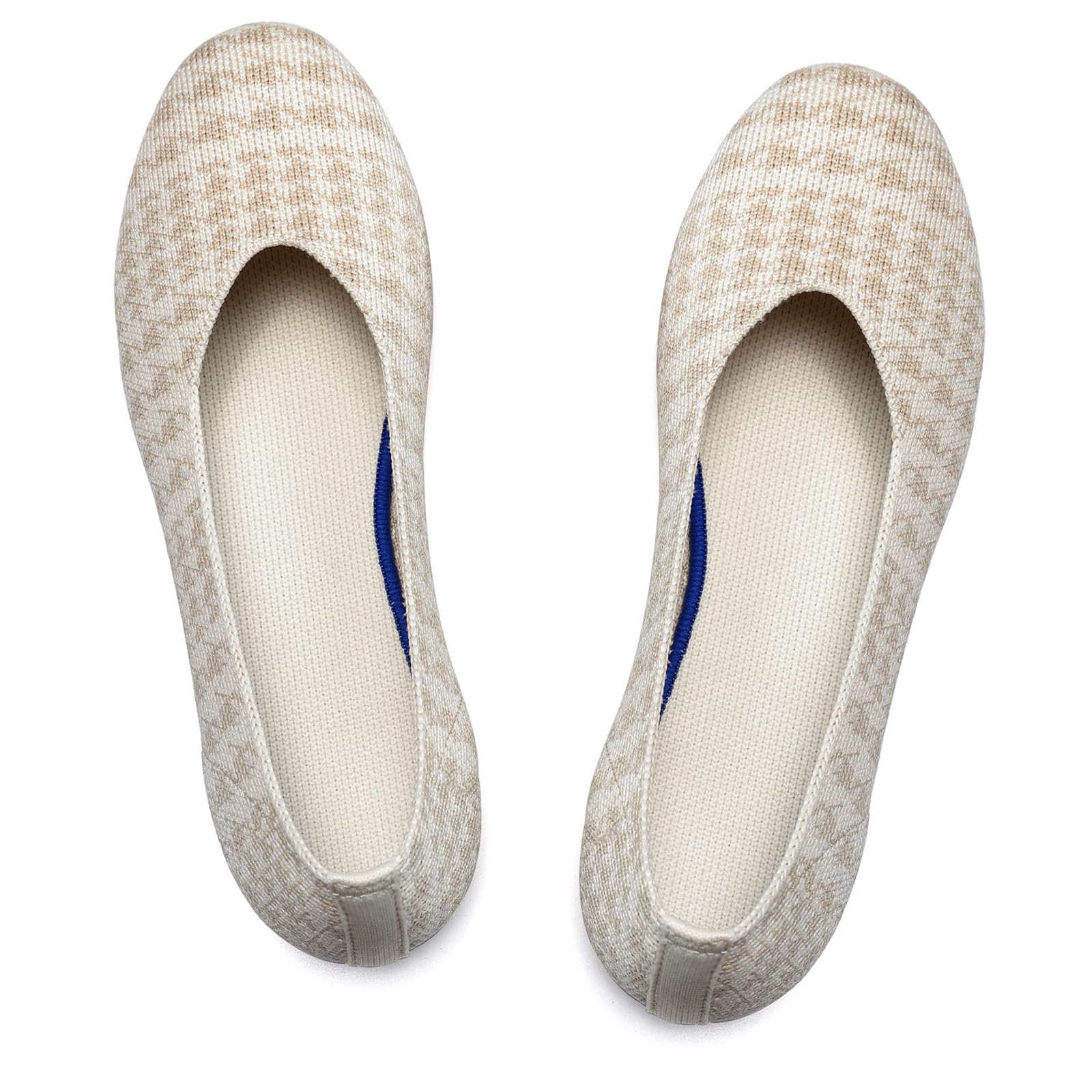 Women's Ballet Flats - Comfortable Knit Round Toe Mesh Shoes for Casual & Dressy Wear | Perfect for Office, Travel & Everyday Outfits