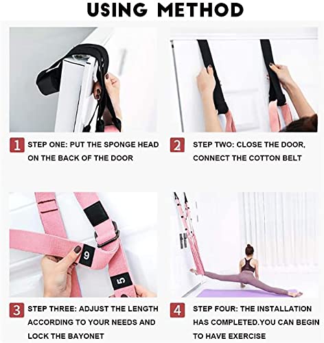 Premium Adjustable Yoga Stretching Strap - Flexible Leg Stretcher & Fitness Belt for Yoga, Ballet, Dance & Gym Training | Ideal for Women's Waist Bending, Abdominal Workouts & Flexibility Exercises | Perfect for Home Workouts, Studio Practice & Fitness Enthusiasts