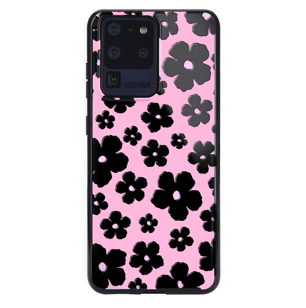 Pink Le Fleur Samsung Phone Case - Floral Design Protective Cover for Samsung Galaxy [Model] - Perfect for Everyday Use, Travel & Gift Giving